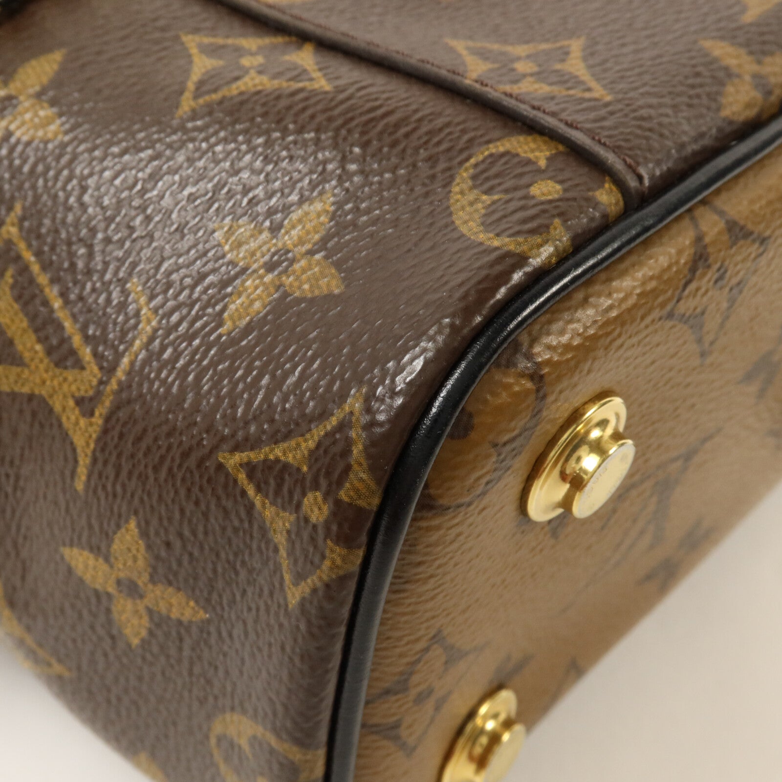 LOUIS VUITTON Monogram Reverse Vanity PM鏈帶手挽肩背兩用袋