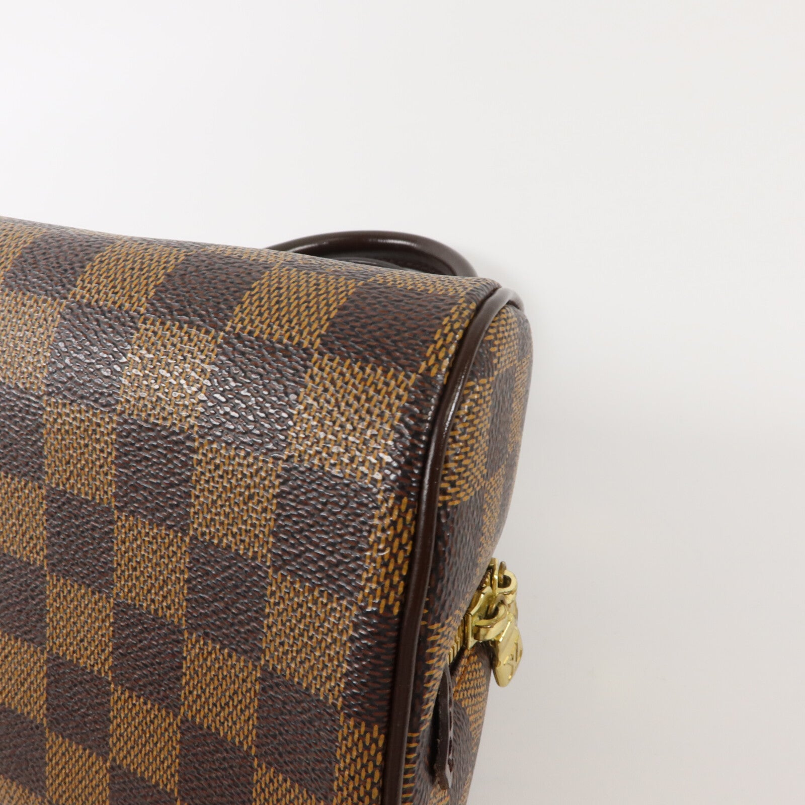LOUIS VUITTON Damier Rivera Mini金扣手挽袋