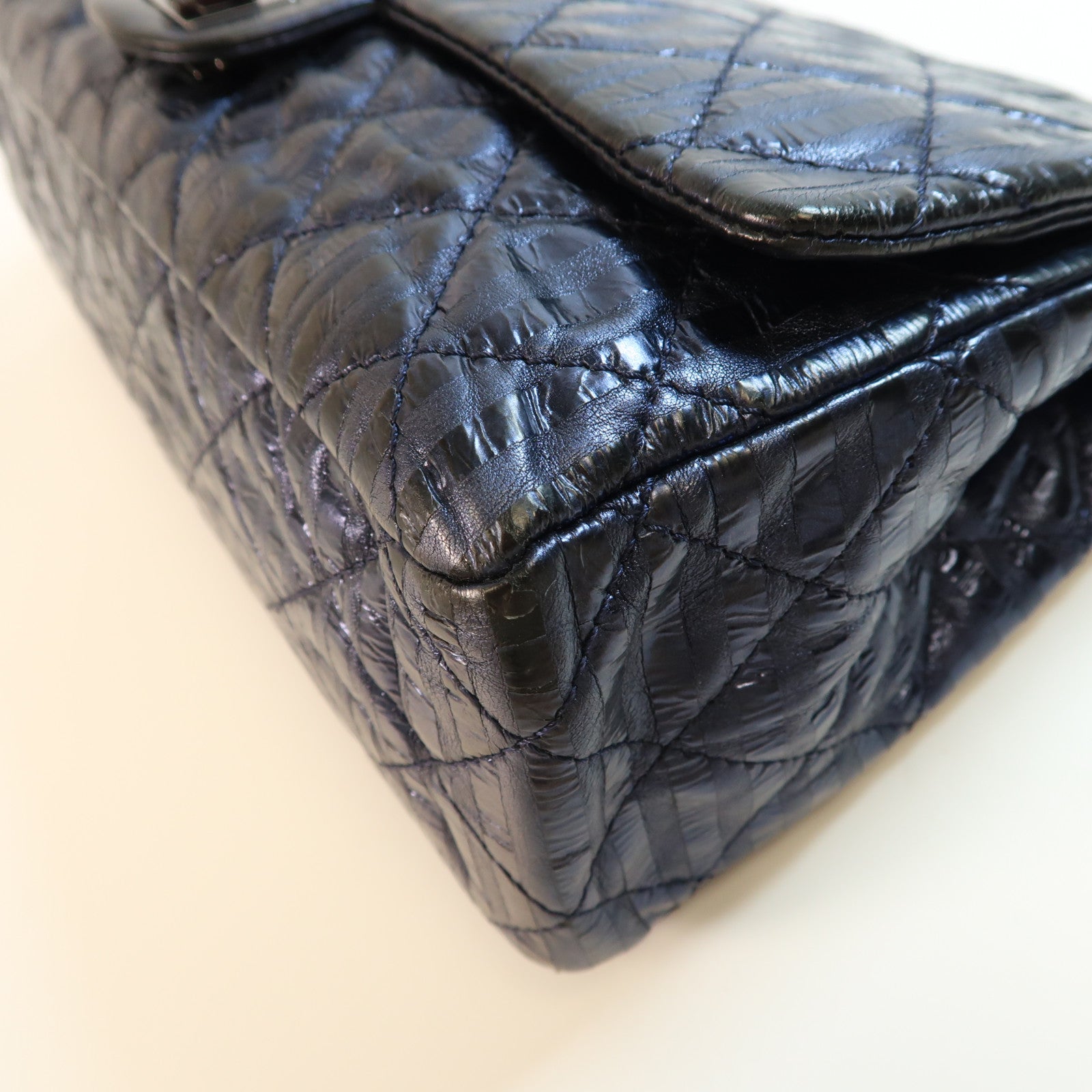 CHANEL 【激減優惠】牛皮皮革Chain Shoulder銀扣鏈帶肩背袋