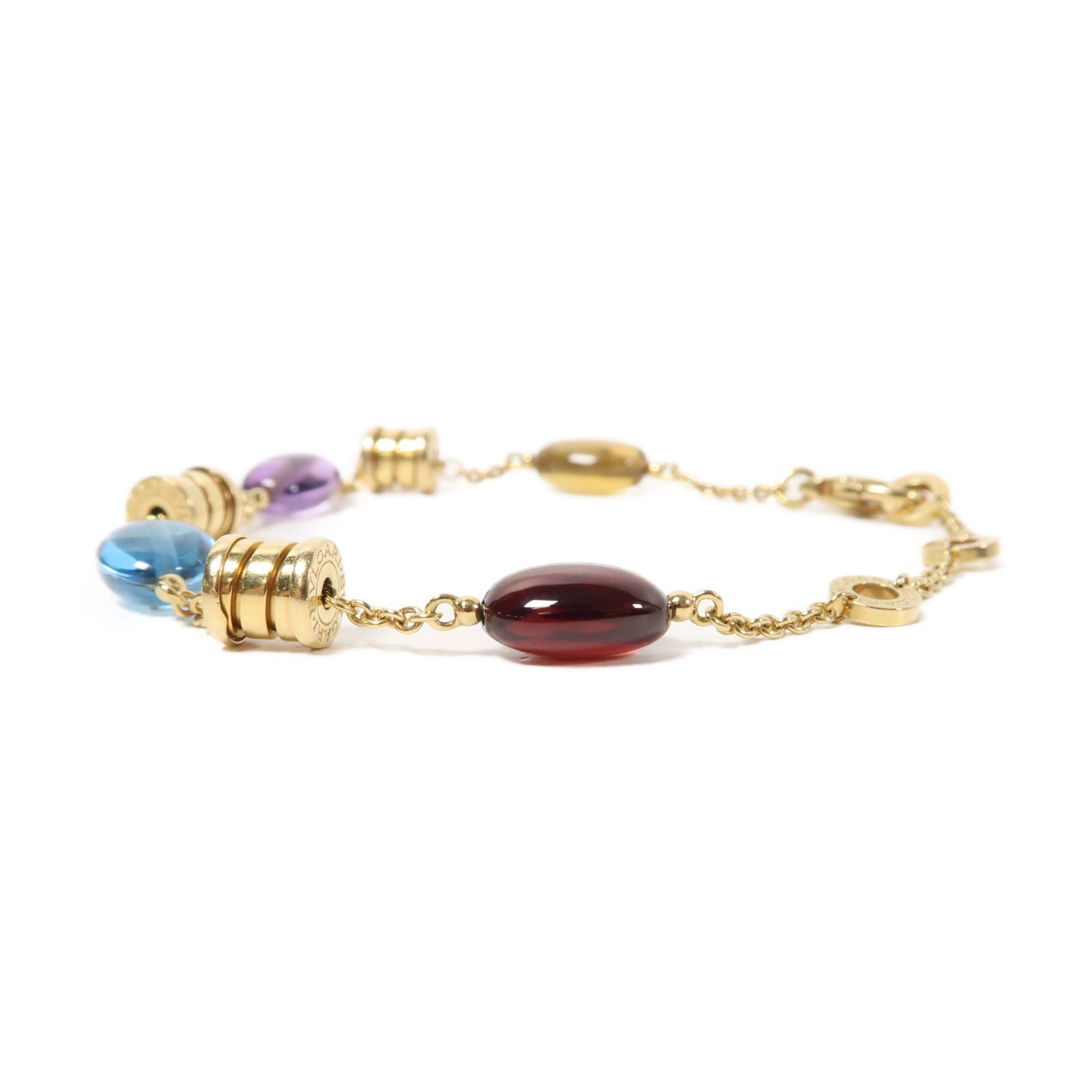 BVLGARI 18K黃金Multi Bracelet手鏈金色/紫色/藍色