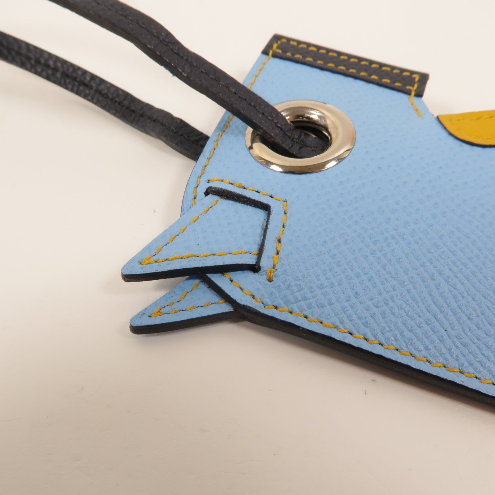HERMES Epsom皮革Camail Key Ring Charm掛飾