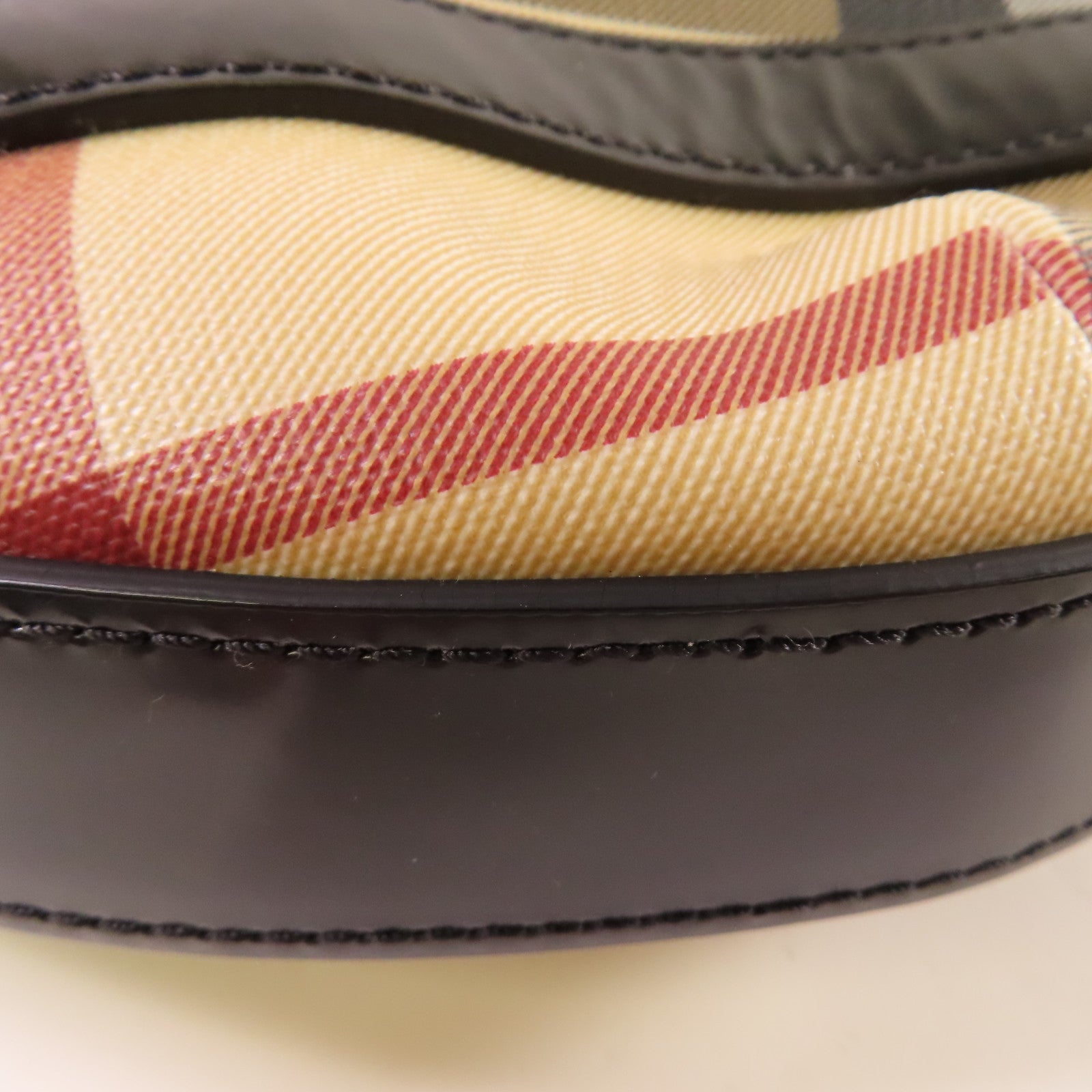 BURBERRY 【激減優惠】塗層帆布Shoulder Bag肩背袋米色/啡色/黑色