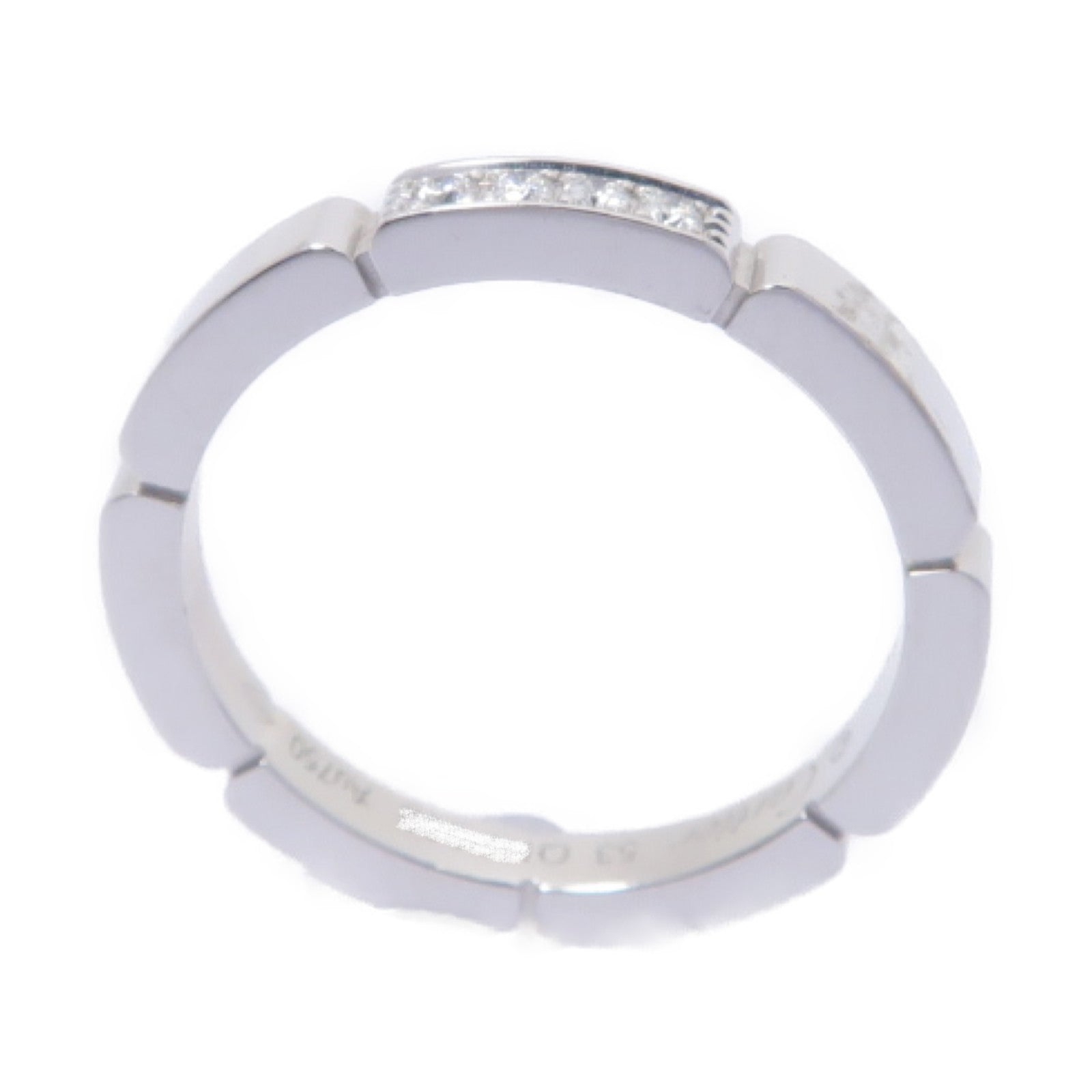 CARTIER 【激減優惠】18K白金Diamond Ring鑽石戒指US#6.25/Cartier#53