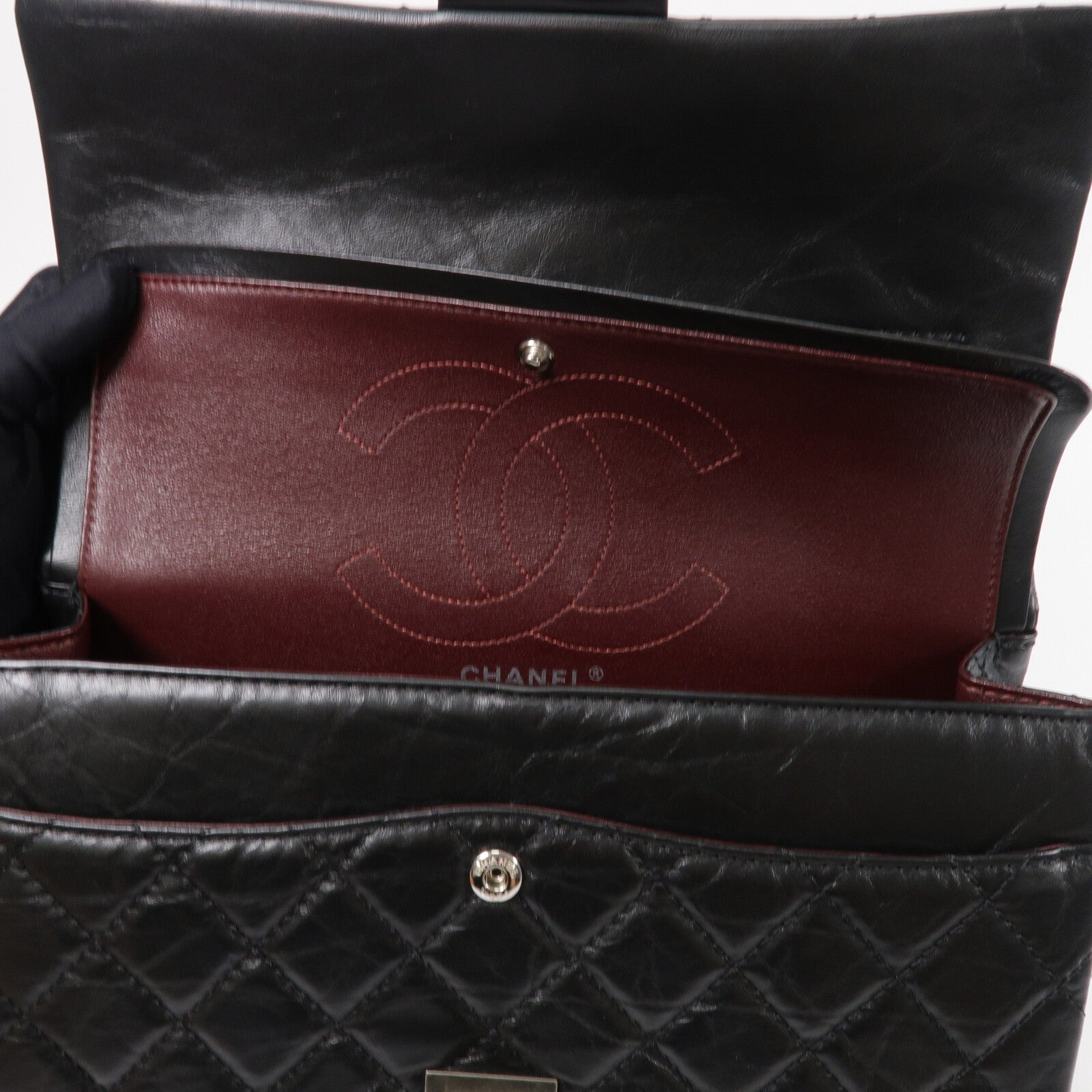 CHANEL 牛皮皮革Chanel 2.55鏈帶肩背袋