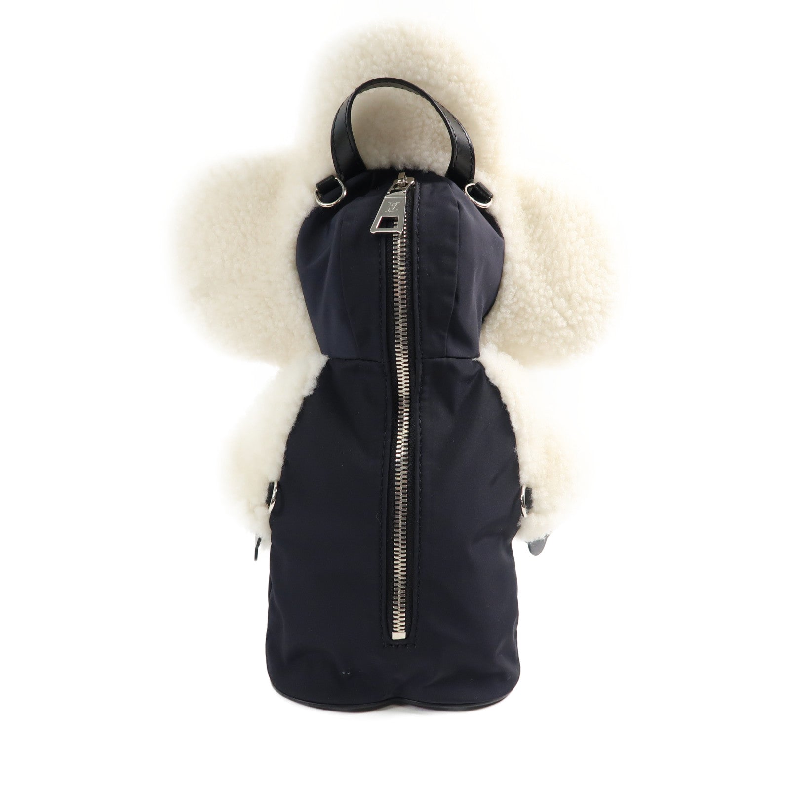 LOUIS VUITTON 羊毛/尼龍Vivienne Backpack銀扣背包