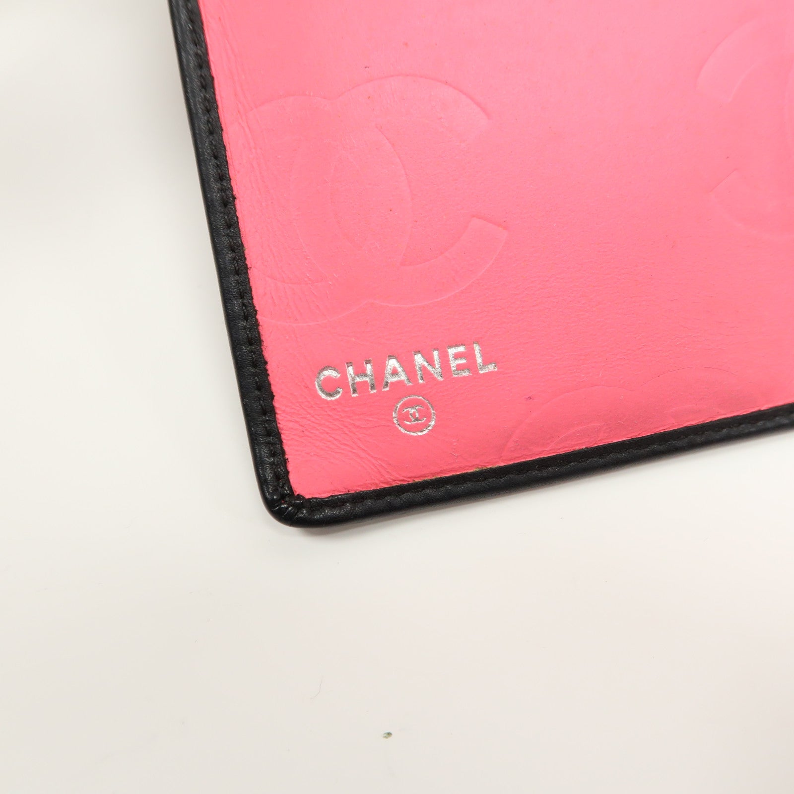 CHANEL 【激減優惠】菱格牛皮皮革Cambon Long Wallet銀扣長錢包黑色