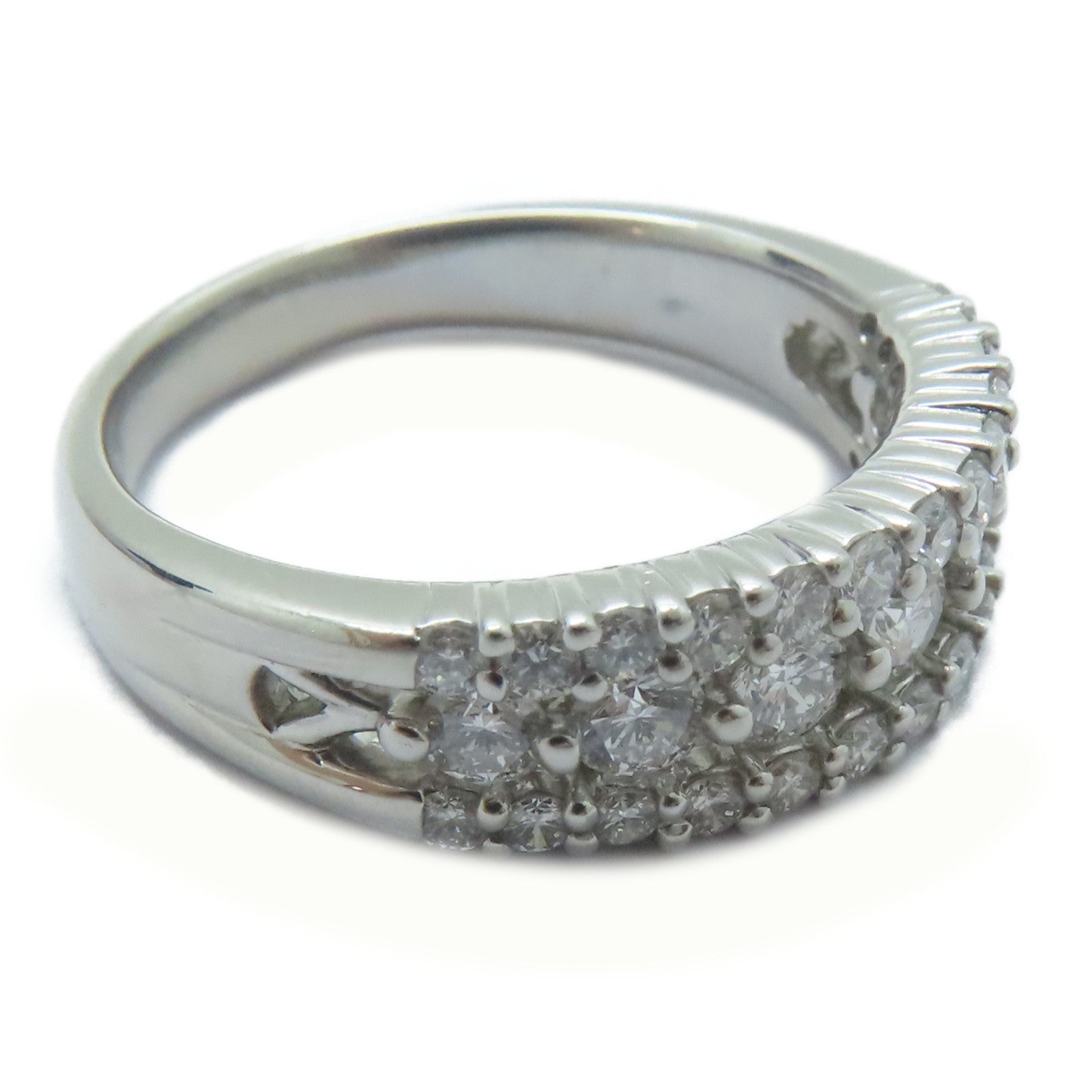 JEWELRY 【激減優惠】PT900鉑金/1.08ct鑚石Diamond Ring戒指US#7