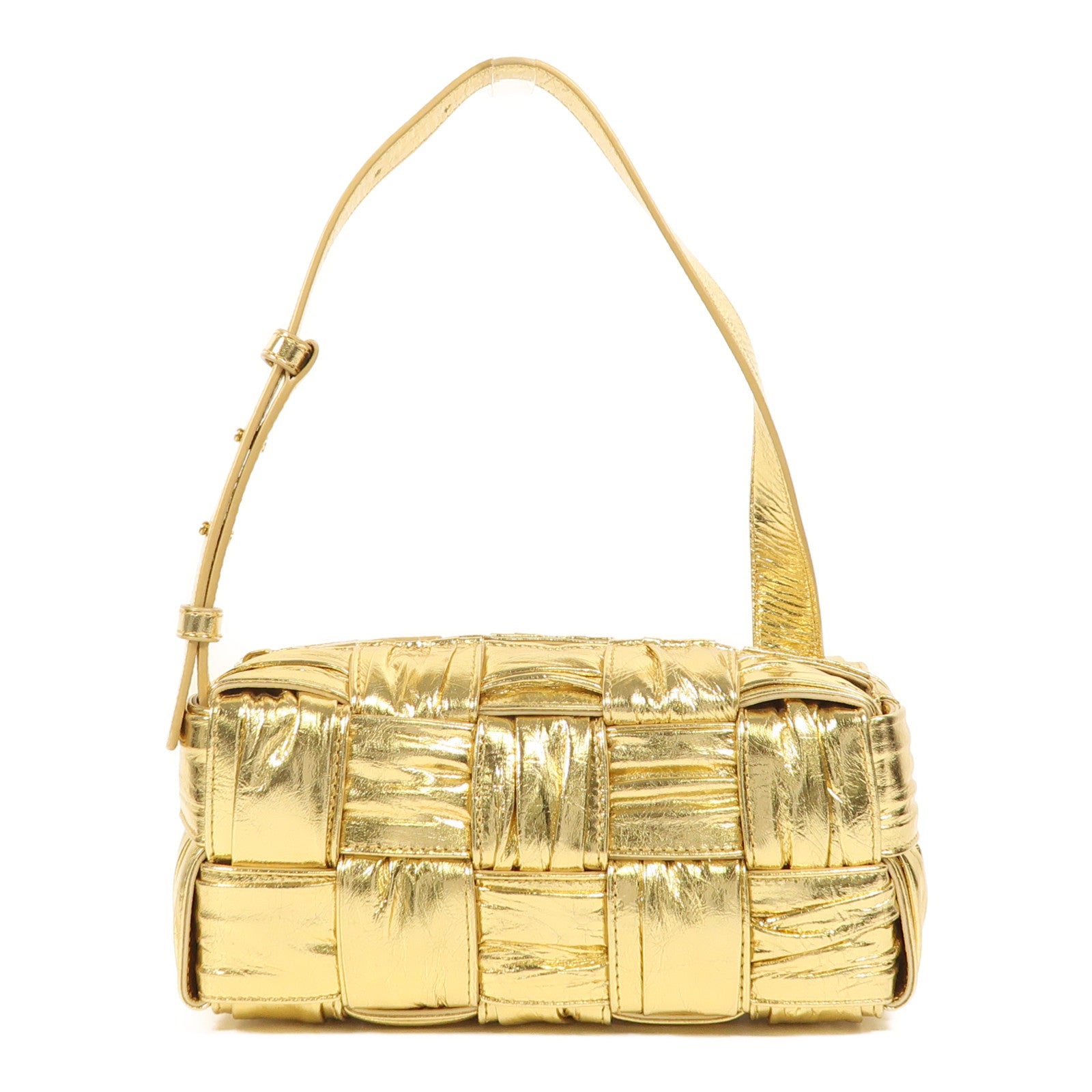BOTTEGA VENETA 羊皮皮革Brick Cassette Small金扣肩背袋