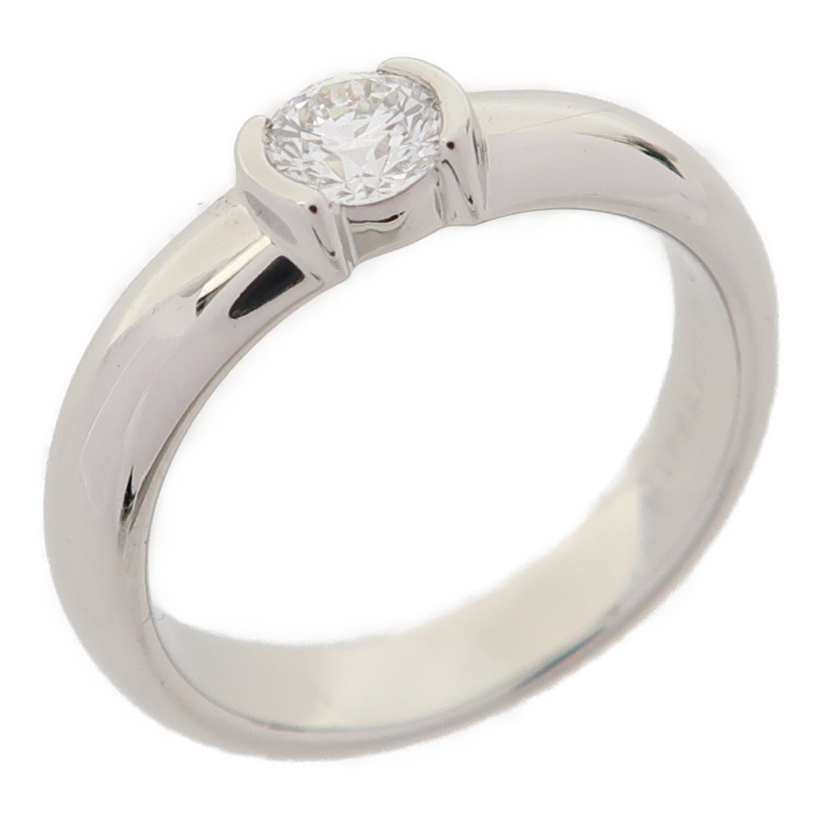 TIFFANY＆CO 【激減優惠】Pt950鉑金Diamond Ring0.29ct鑽石戒指US#4.75