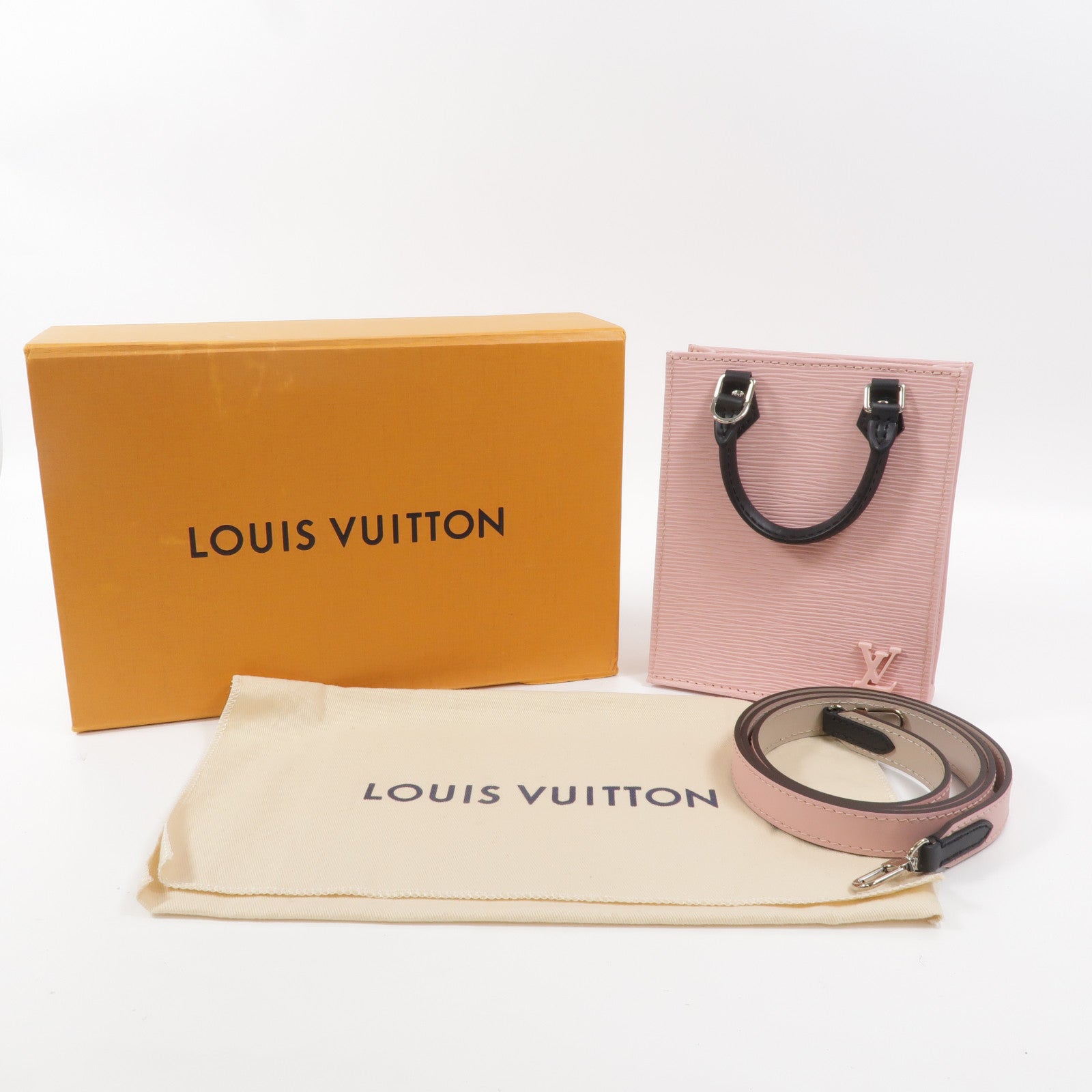 LOUIS VUITTON Epi Petit Sac Plat手挽肩背兩用袋