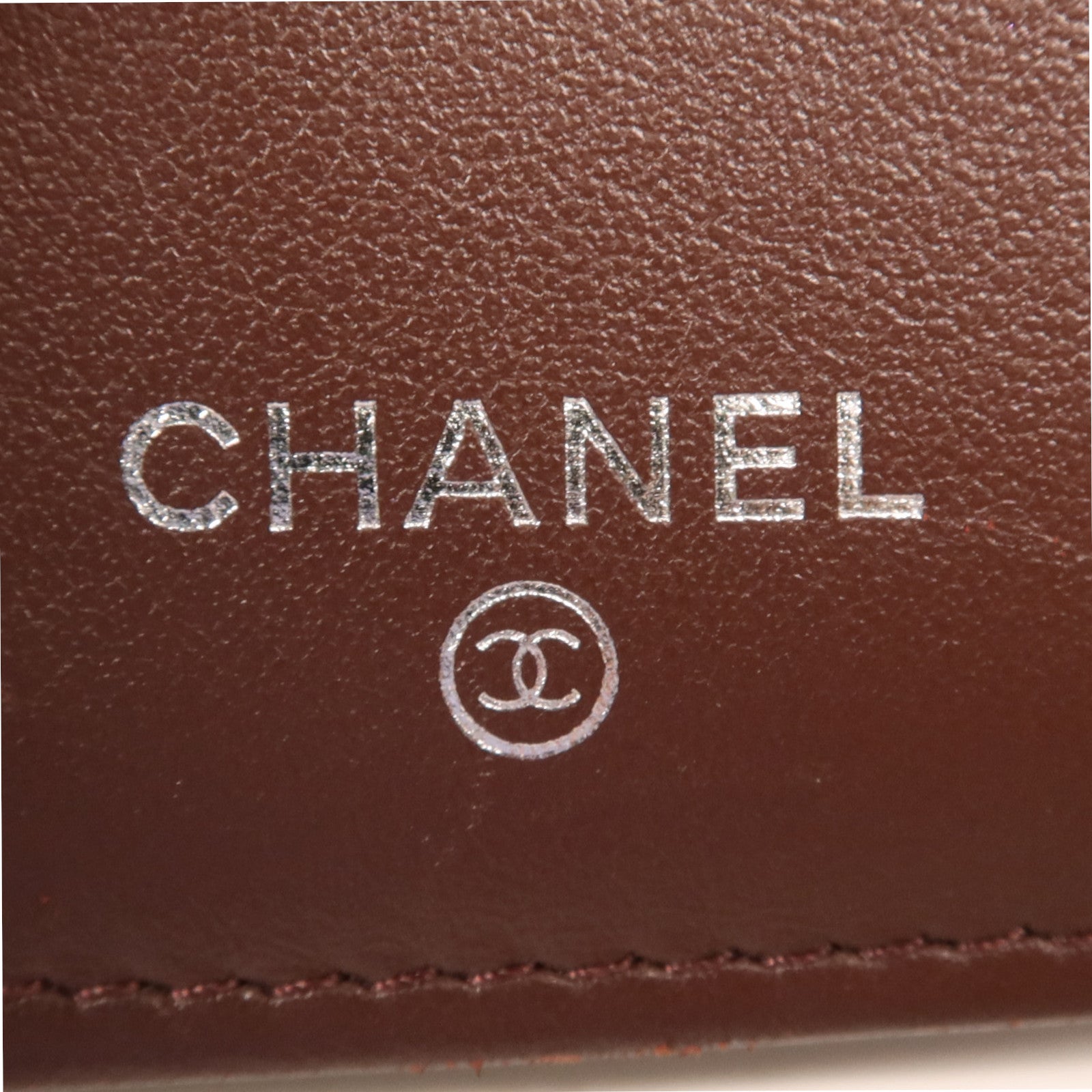 CHANEL 牛皮皮革Medium Wallet銀扣錢包