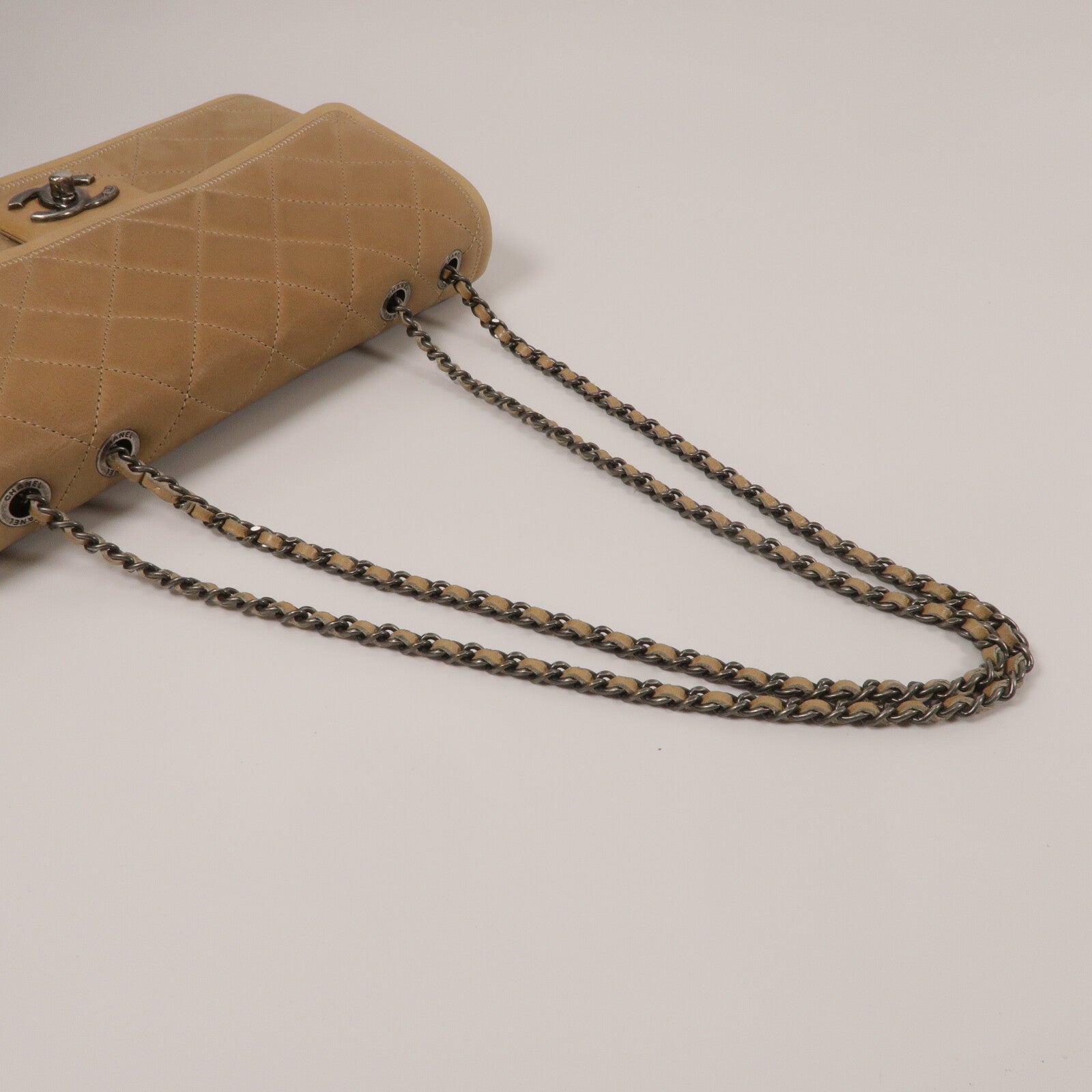 CHANEL 牛皮皮革Chain Shoulder Bag鏈帶肩背袋