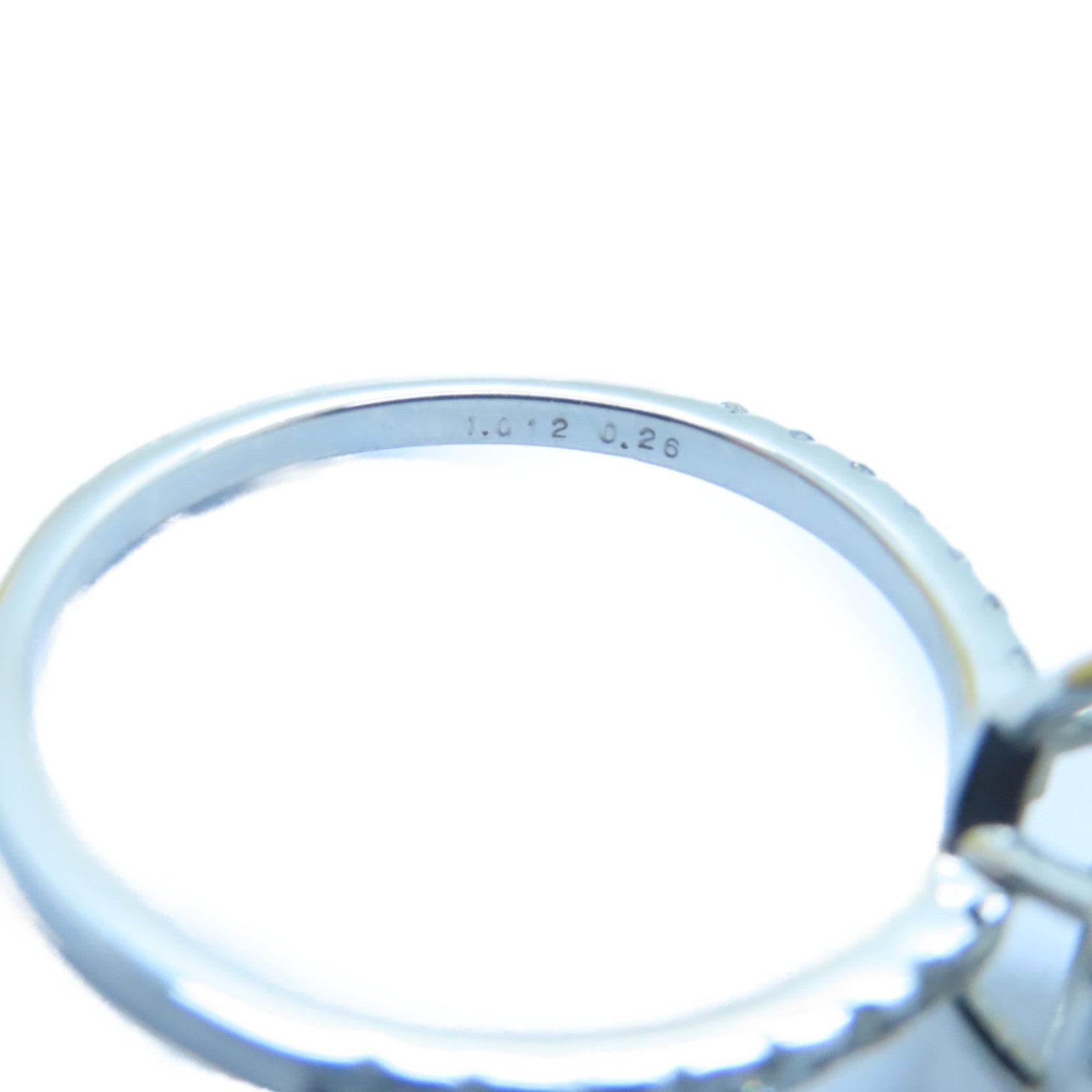 JEWELRY PT950鉑金Diamond Ring 1.012ct/0.26ct鑽石戒指US#6.25