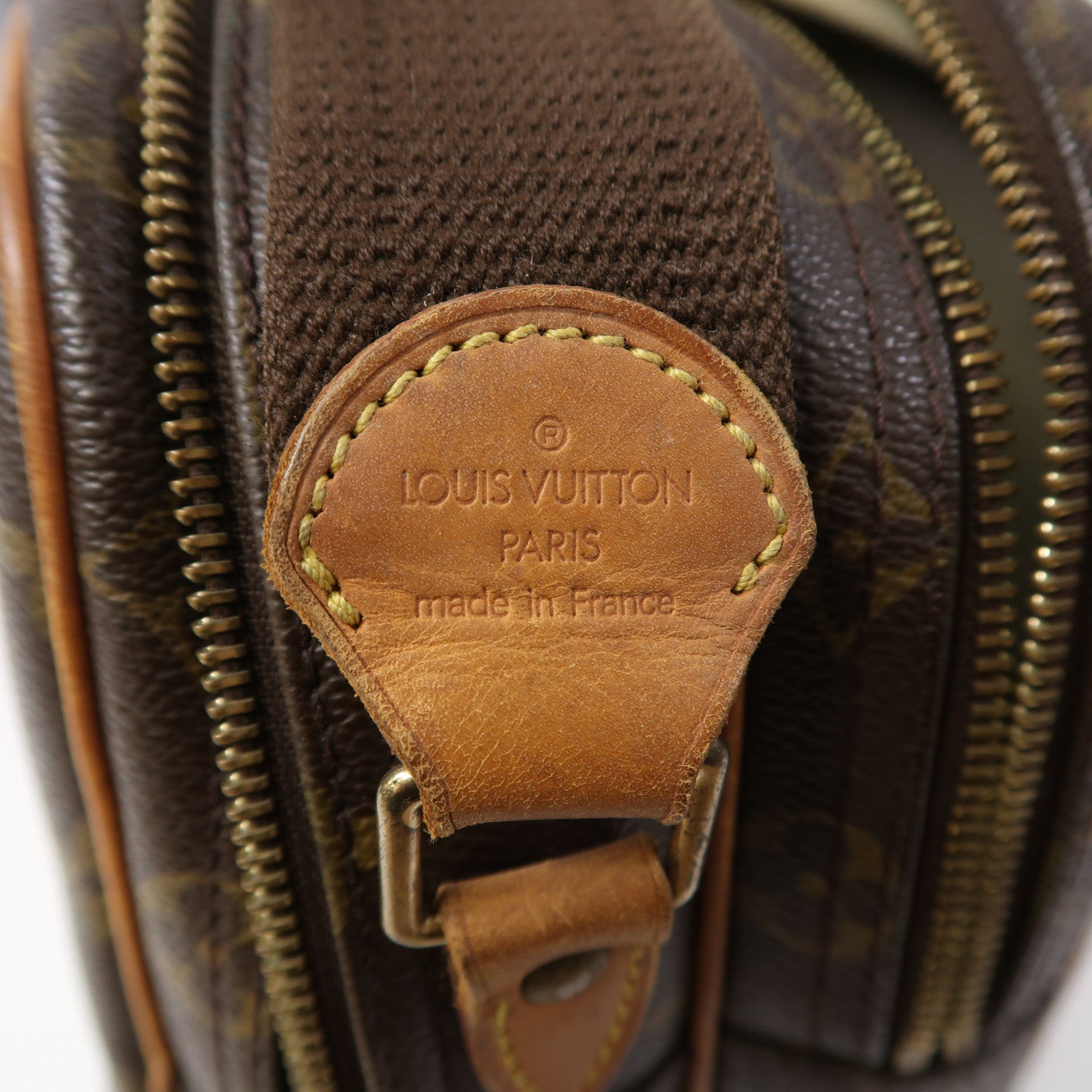 LOUIS VUITTON Monogram Reporter PM金扣肩背袋啡色