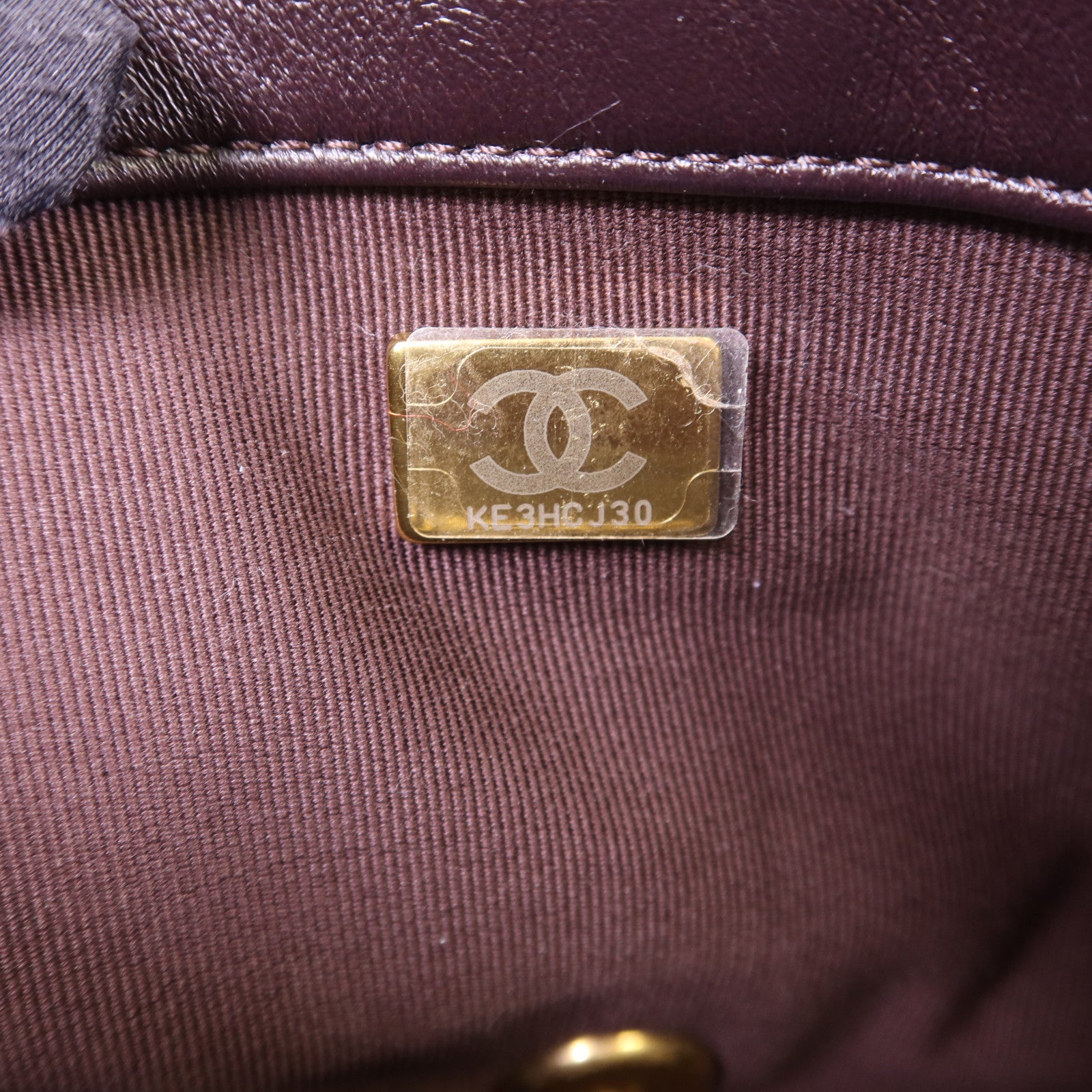 CHANEL 牛皮皮革Chain Shoulder Bag金扣鏈帶肩背袋