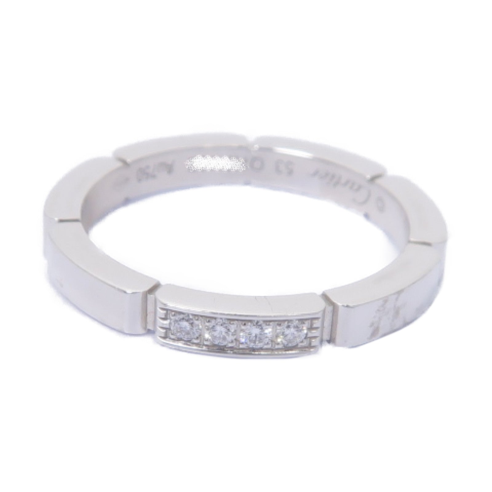CARTIER 【激減優惠】18K白金Diamond Ring鑽石戒指US#6.25/Cartier#53