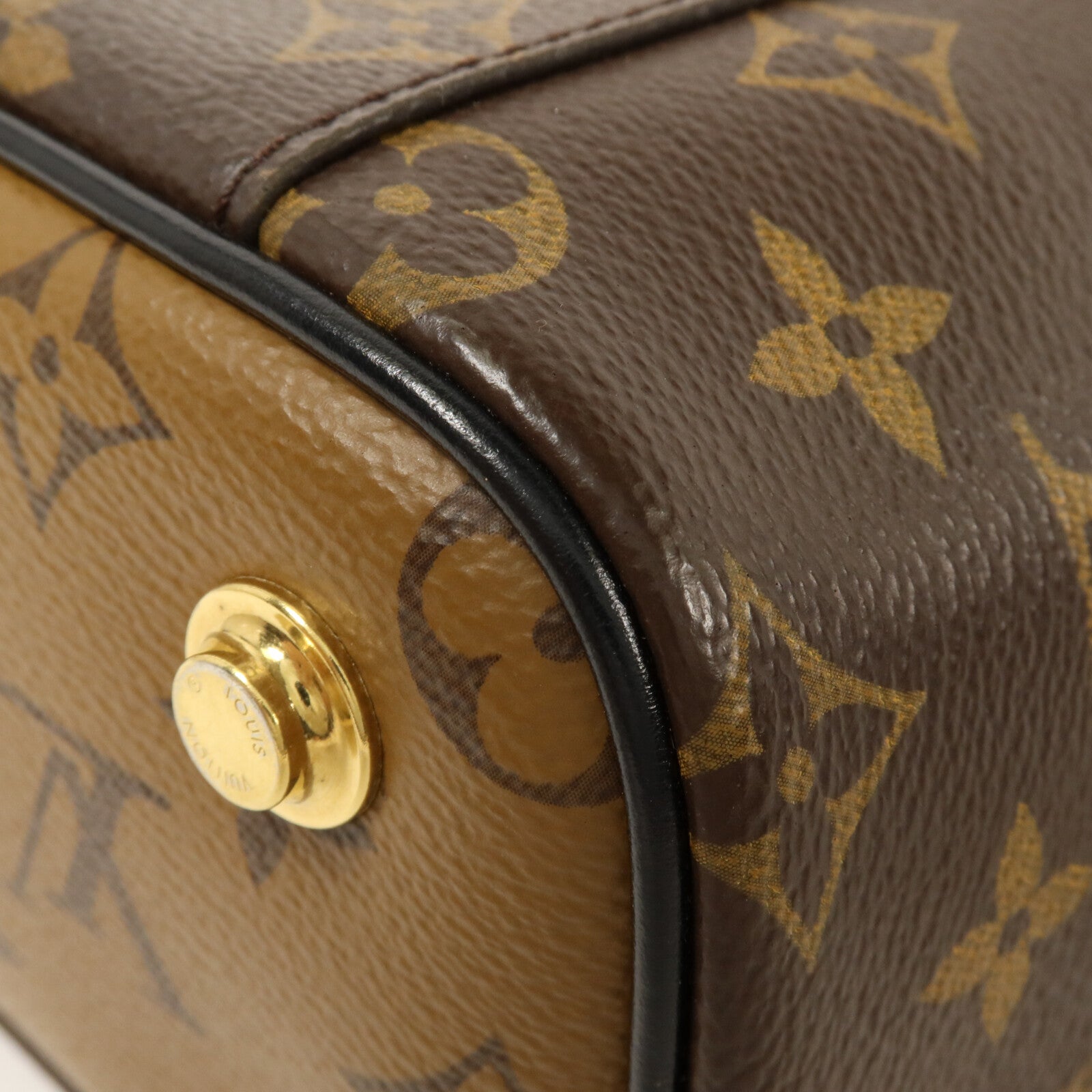 LOUIS VUITTON Monogram Reverse Vanity PM鏈帶手挽肩背兩用袋