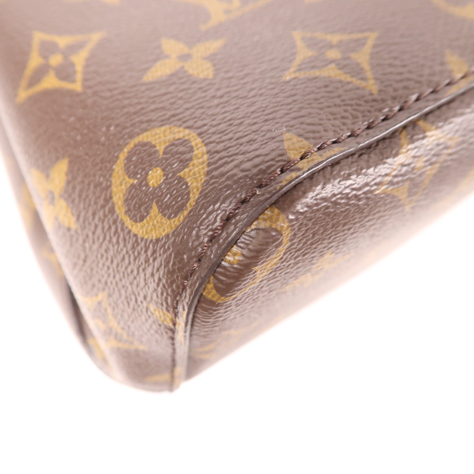 LOUIS VUITTON Monogram NeoNoe MM金扣肩背袋棕色/粉紅色
