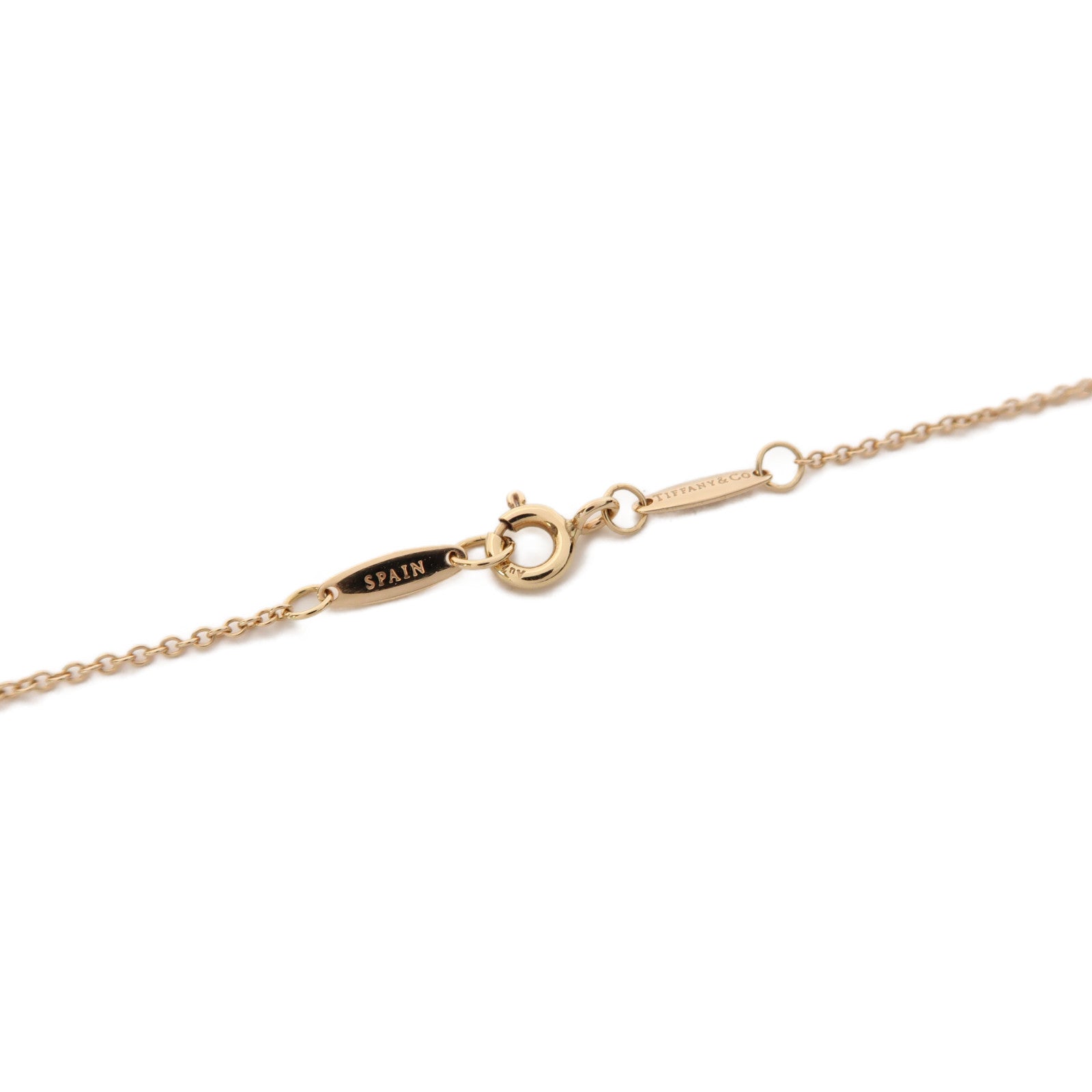 TIFFANY＆CO 【激減優惠】18K玫瑰金Heart Diamond Necklace 0.17ct鑽石項鍊