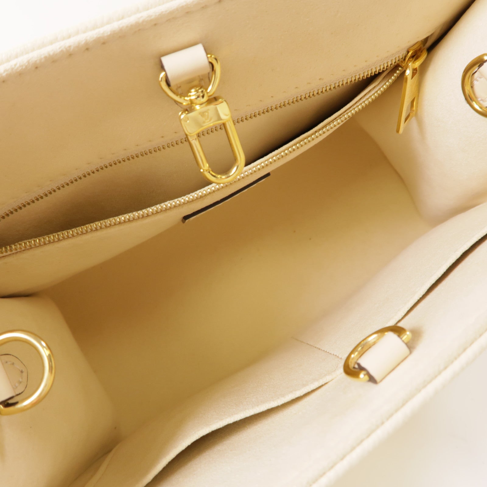 LOUIS VUITTON Monogram Empreinte On The Go金扣手挽肩背兩用袋