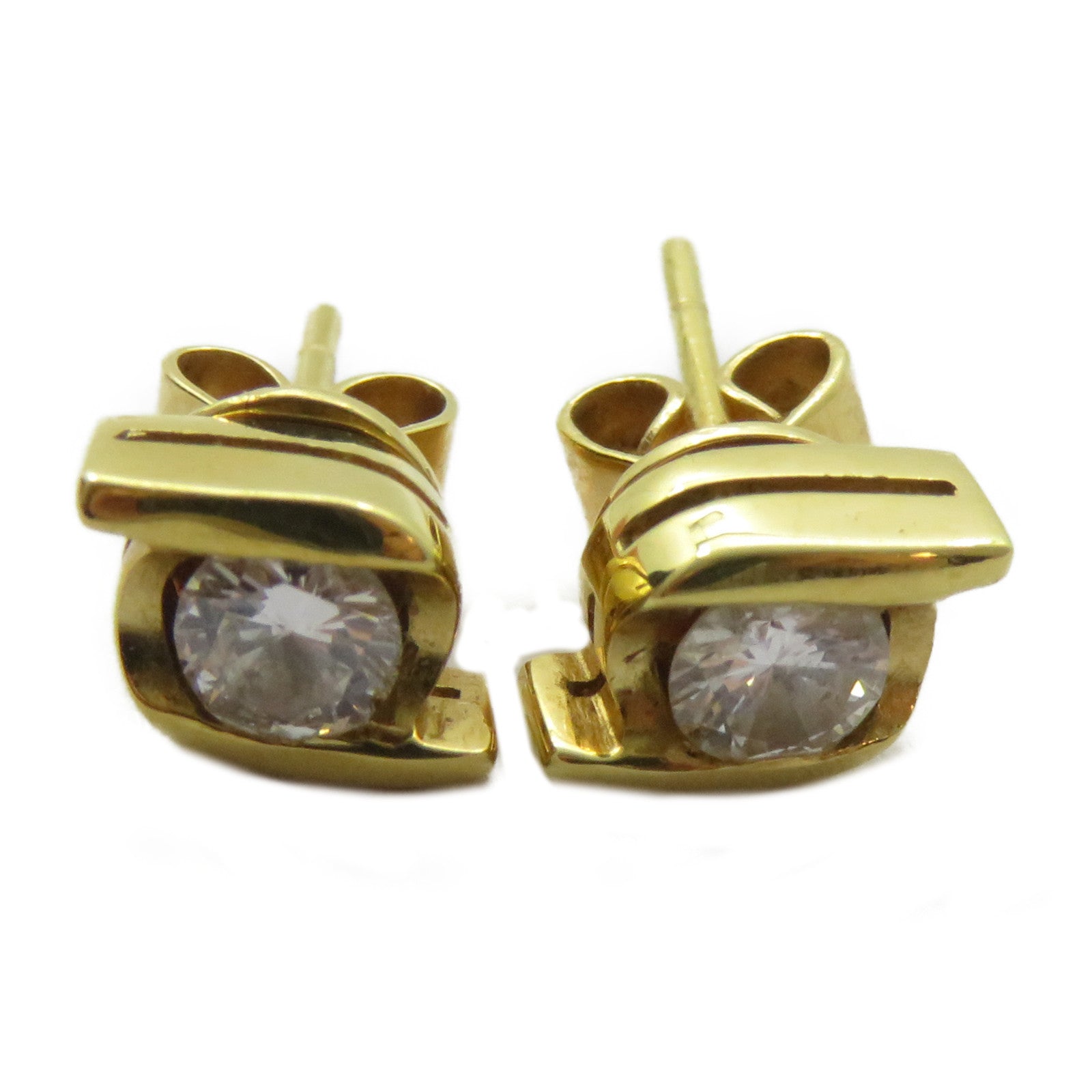 JEWELRY 18K黃金Diamond Earrings 0.36ct鑽石耳環