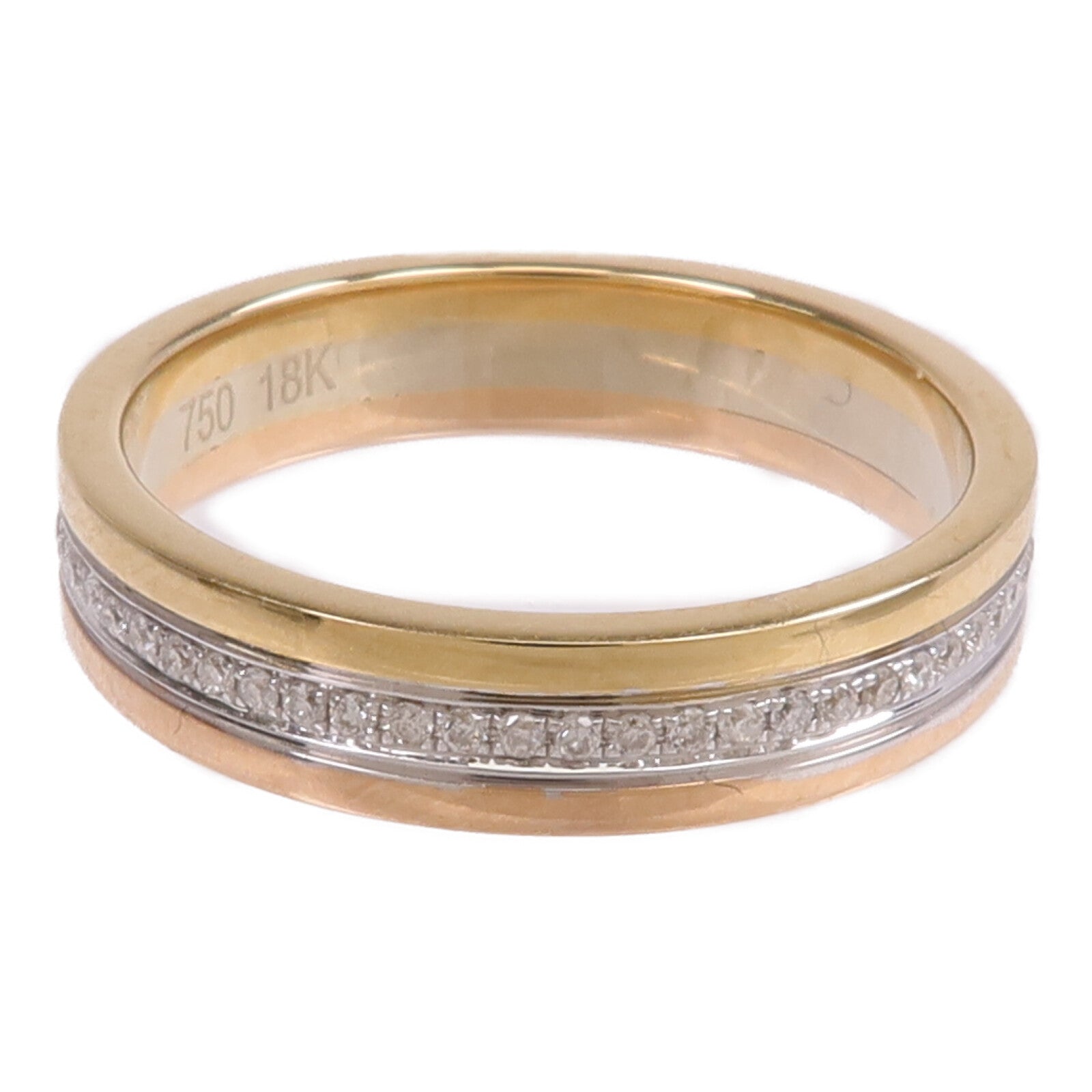 JEWELRY 【激減優惠】18K黃金/白金/玫瑰金Ring鑽石戒指US#8