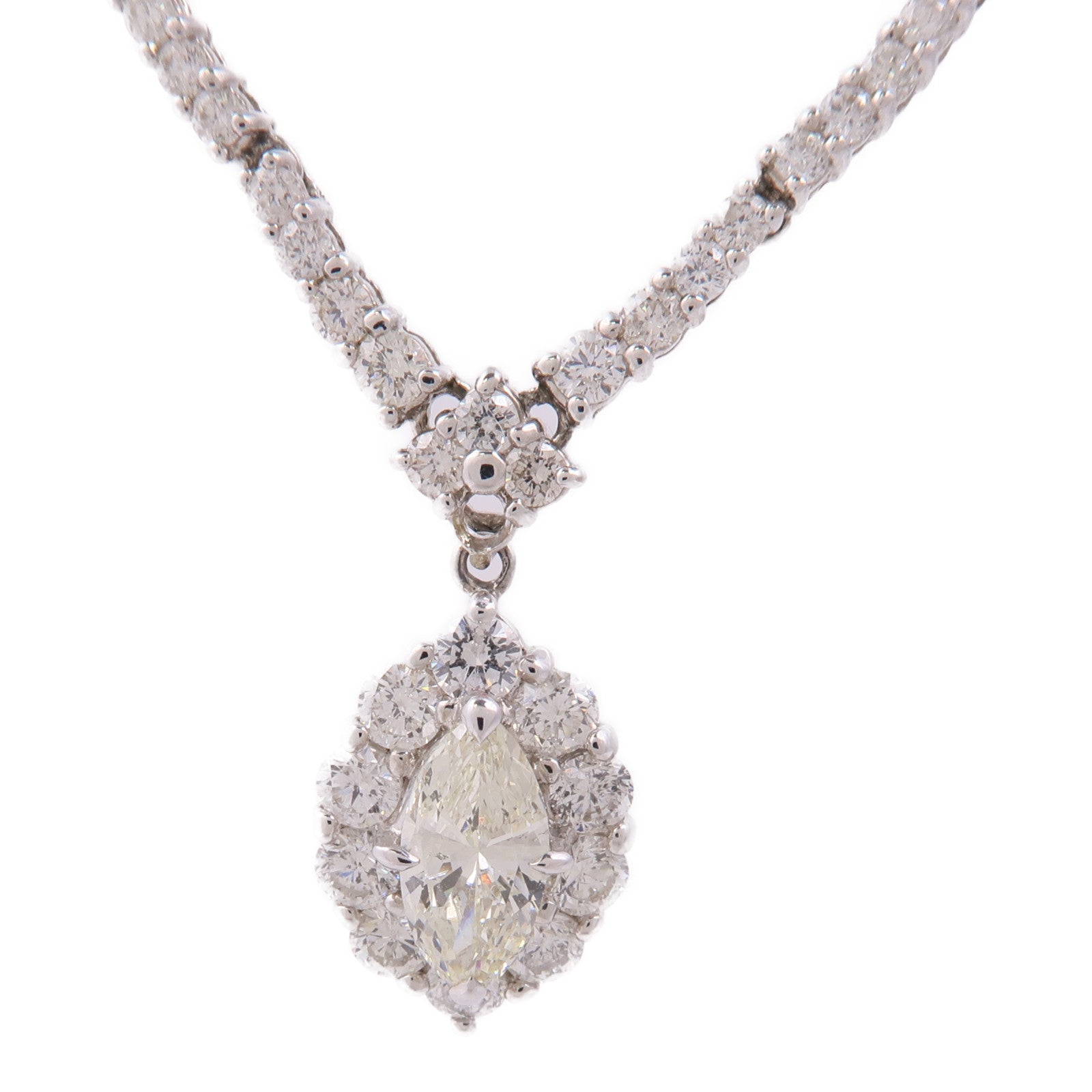 JEWELRY 【激減優惠】18K/14K白金Diamond Necklace鑽石項鍊