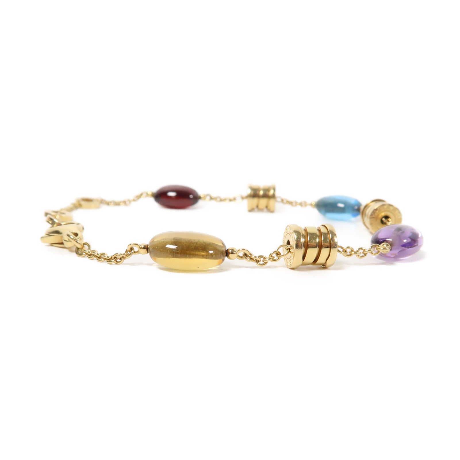 BVLGARI 18K黃金Multi Bracelet手鏈金色/紫色/藍色