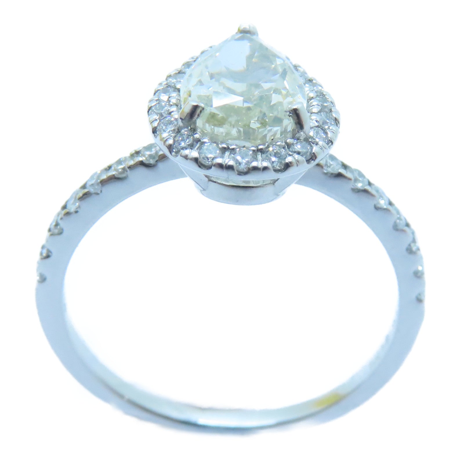 JEWELRY PT950鉑金Diamond Ring 1.012ct/0.26ct鑽石戒指US#6.25