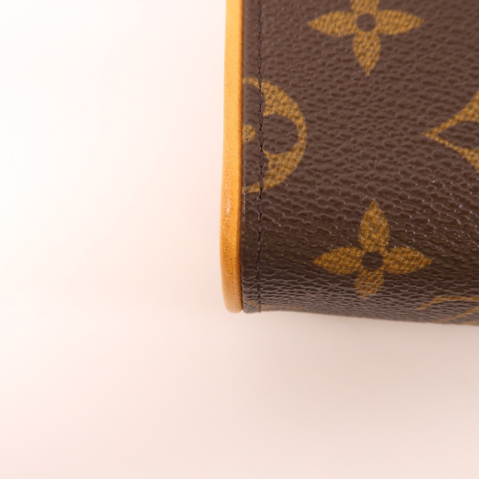LOUIS VUITTON Monogram Pochette Florentine金扣腰包啡色
