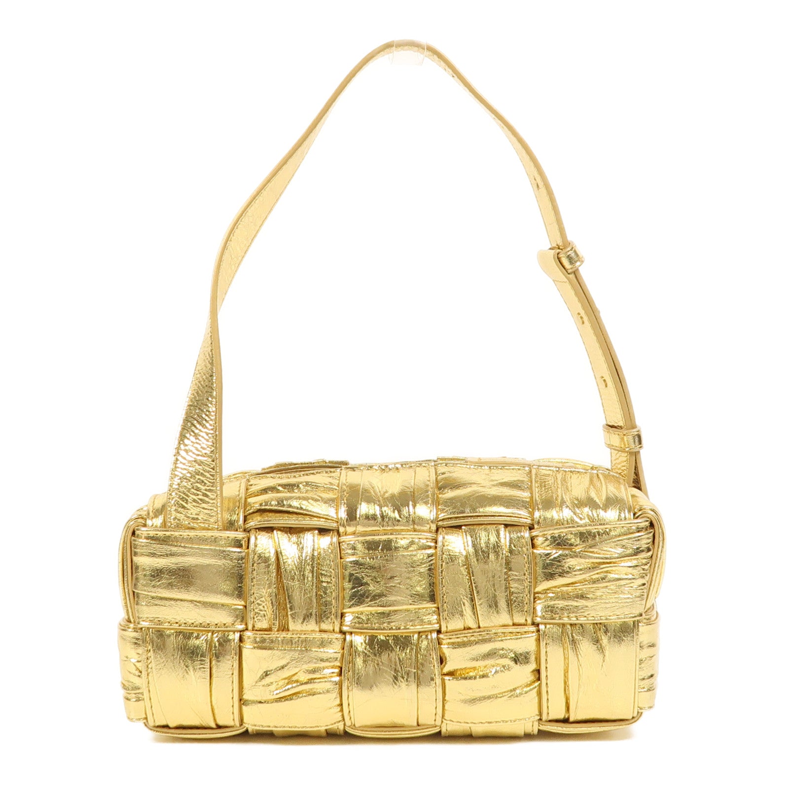 BOTTEGA VENETA 羊皮皮革Brick Cassette Small金扣肩背袋