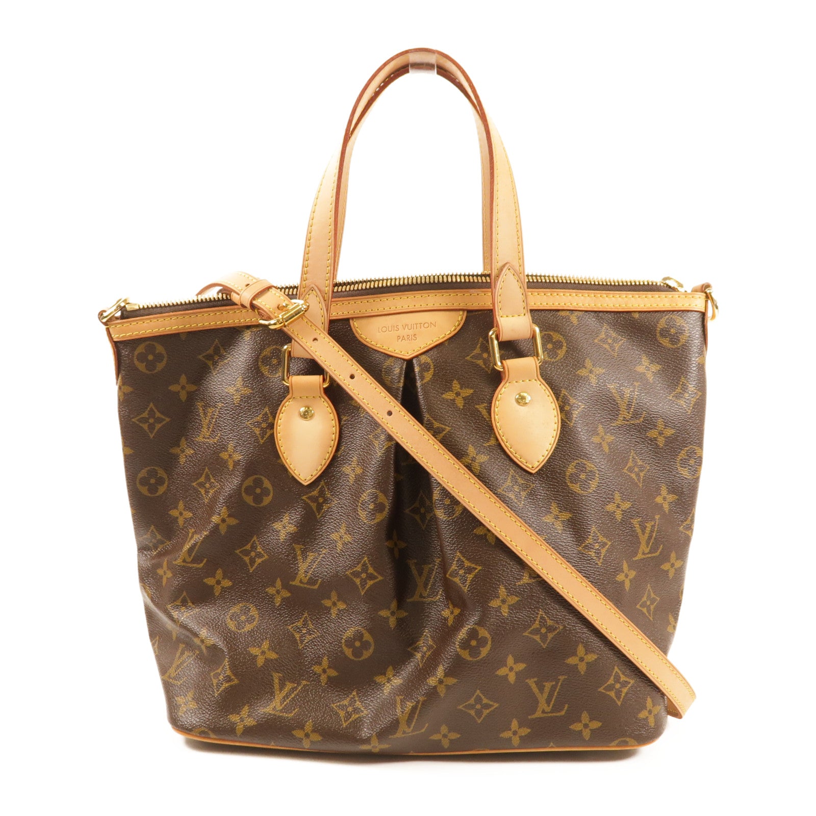 LOUIS VUITTON Monogram Palermo PM金扣手挽肩背兩用袋