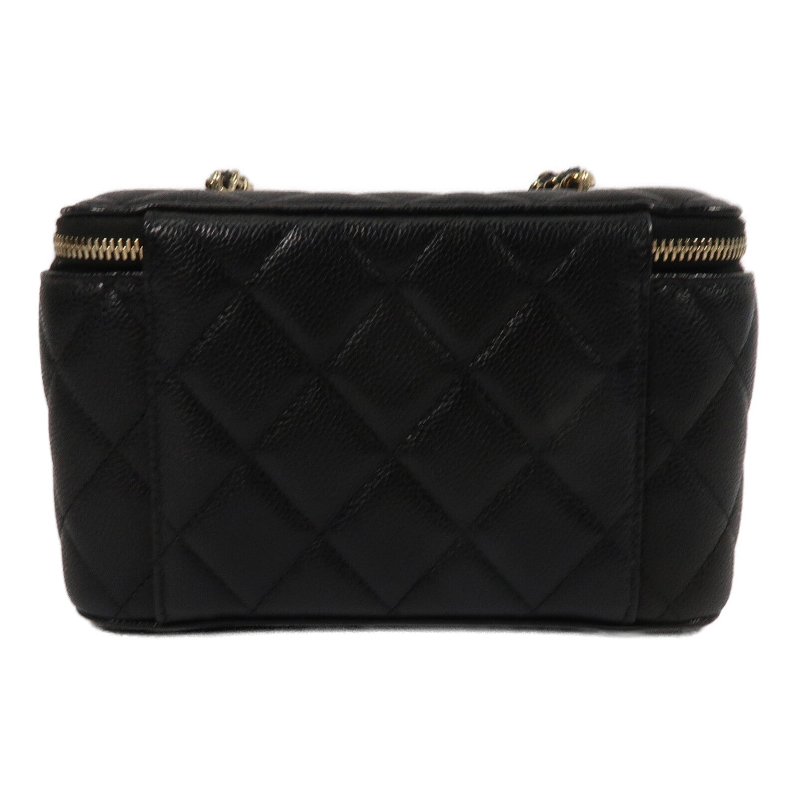 CHANEL 牛皮皮革Vantiy Case鏈帶肩背袋