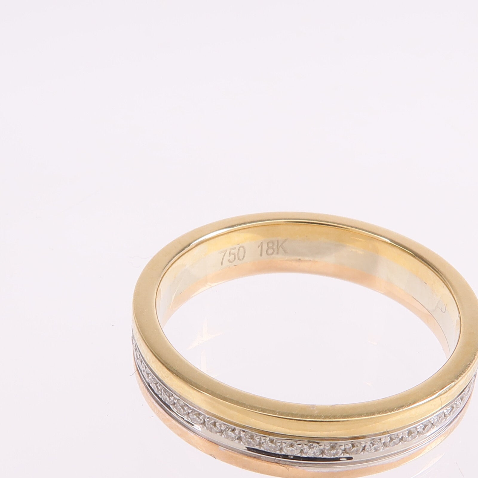 JEWELRY 【激減優惠】18K黃金/白金/玫瑰金Ring鑽石戒指US#8