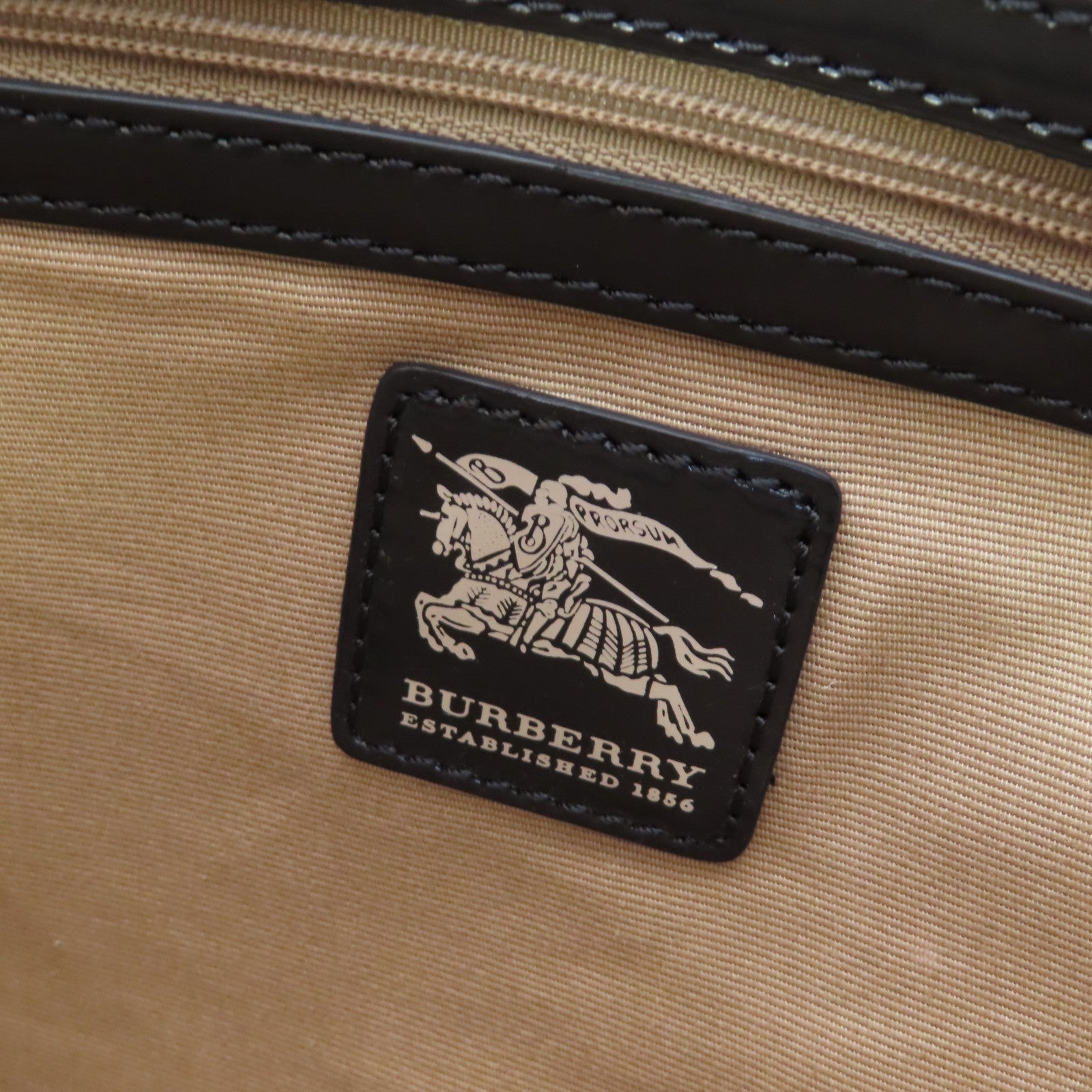 BURBERRY 【激減優惠】塗層帆布Shoulder Bag肩背袋米色/啡色/黑色