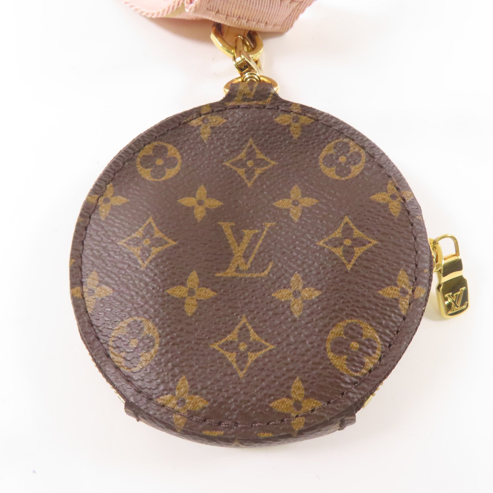 LOUIS VUITTON Monogram Multi Pochette Accessoires金扣肩背袋棕色