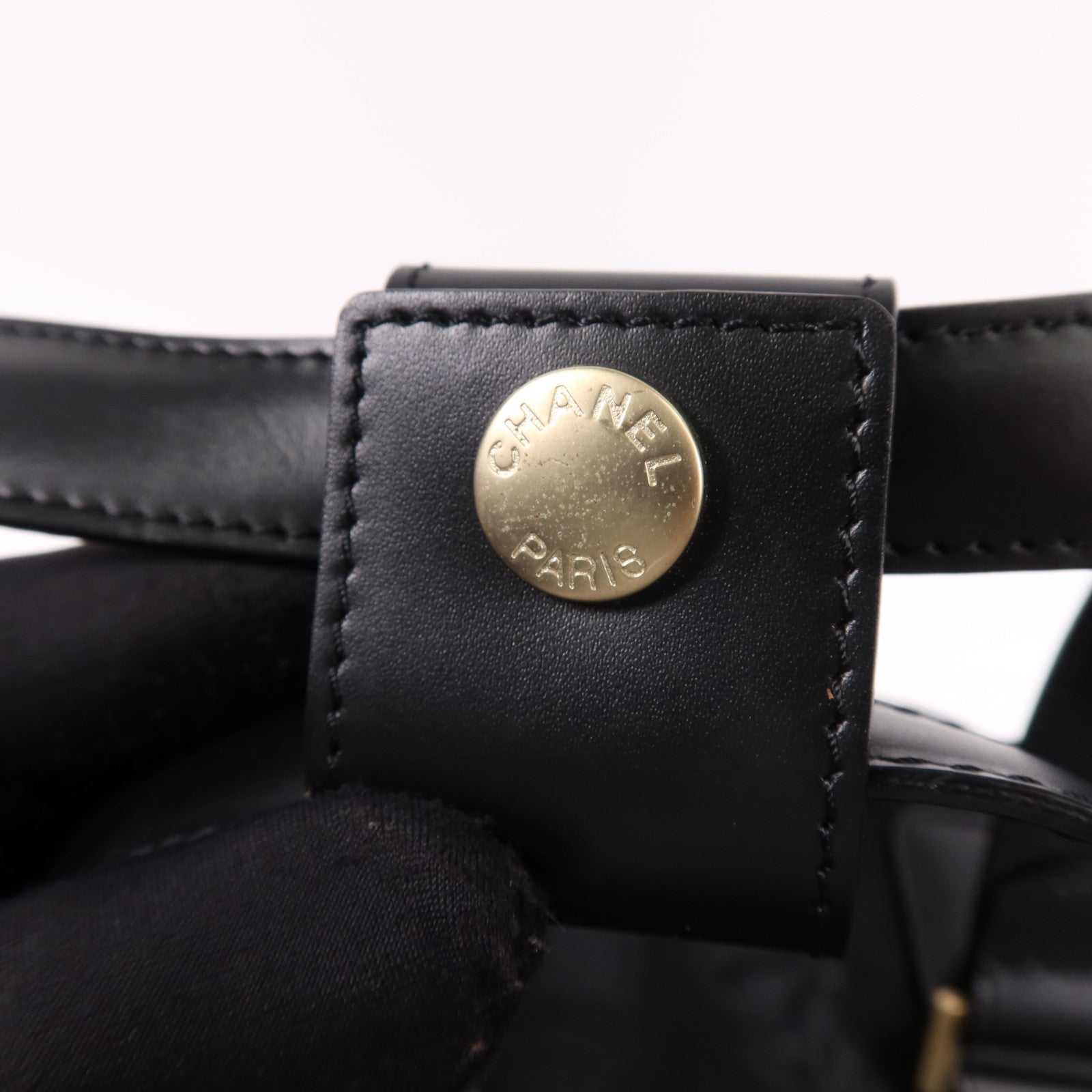 CHANEL 尼龍Carry Bag銀扣手挽袋