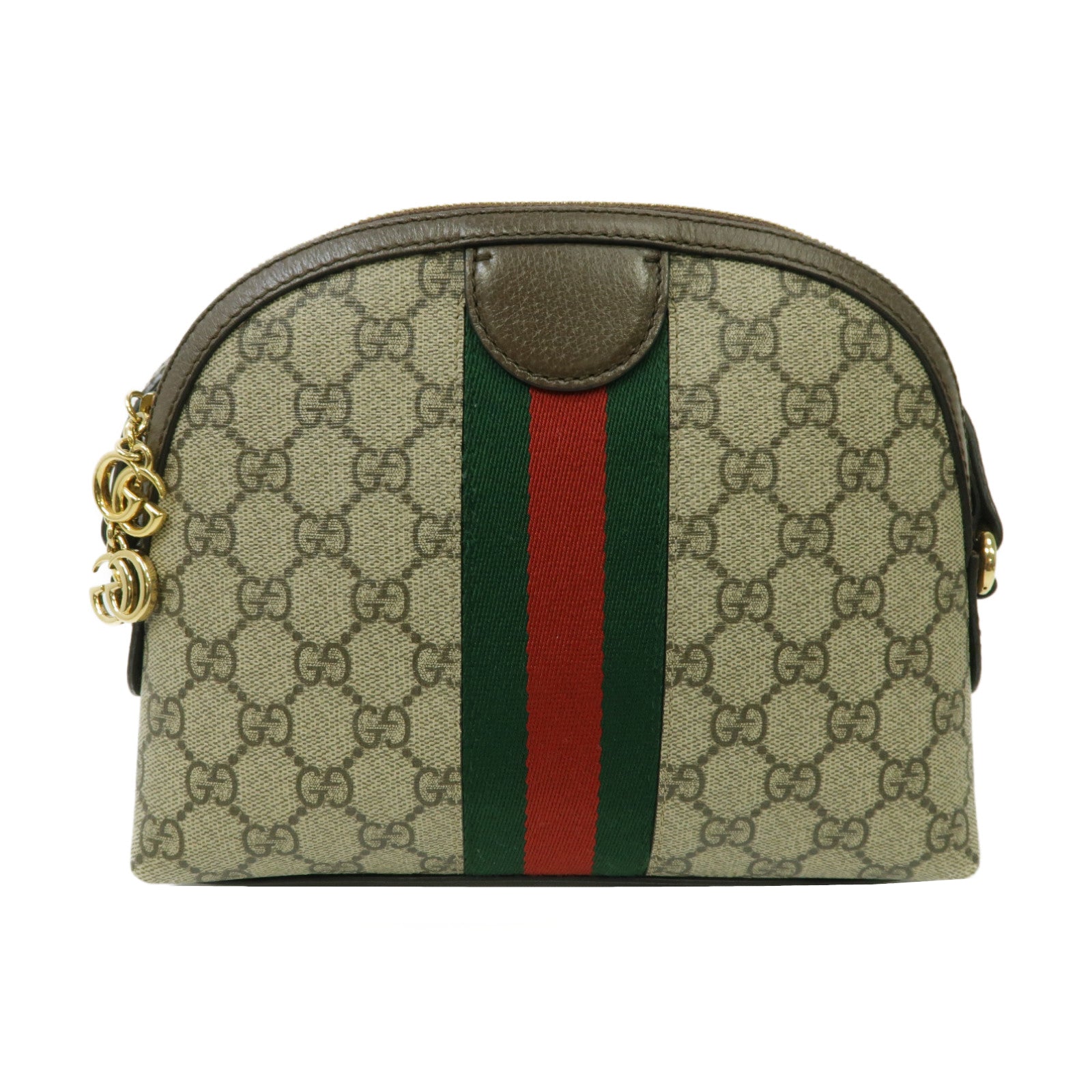GUCCI 塗層帆布Ophidia GG Small金扣肩背袋啡色