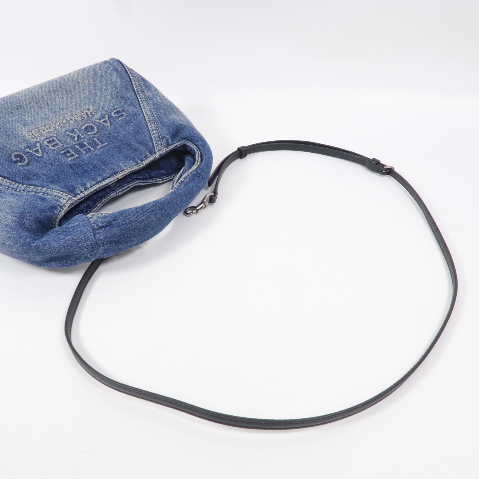 MARC JACOBS 牛仔布The Sack Bag手挽肩背兩用袋