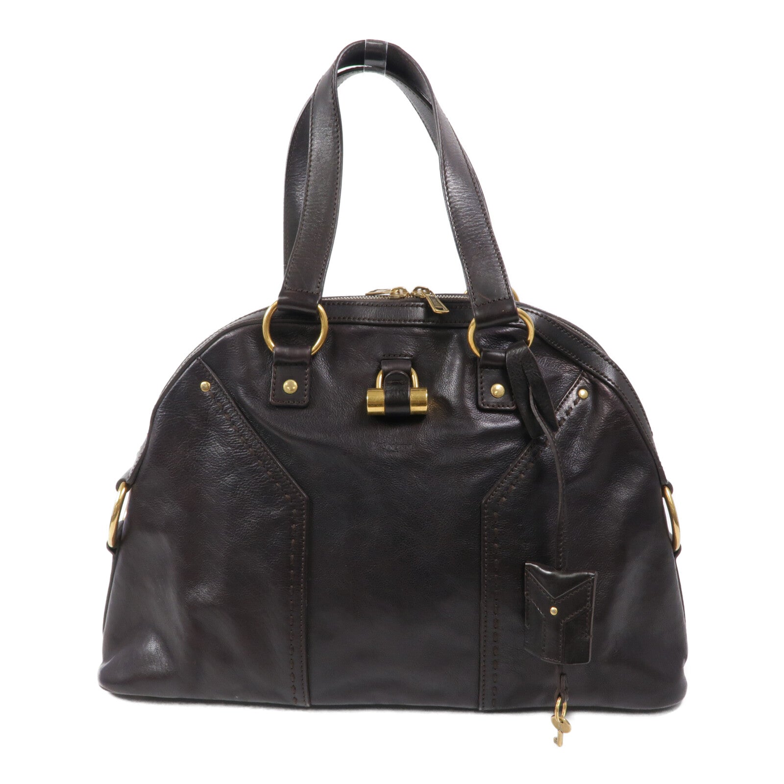 YVES SAINT LAURENT 牛皮皮革Muse Bag手挽袋