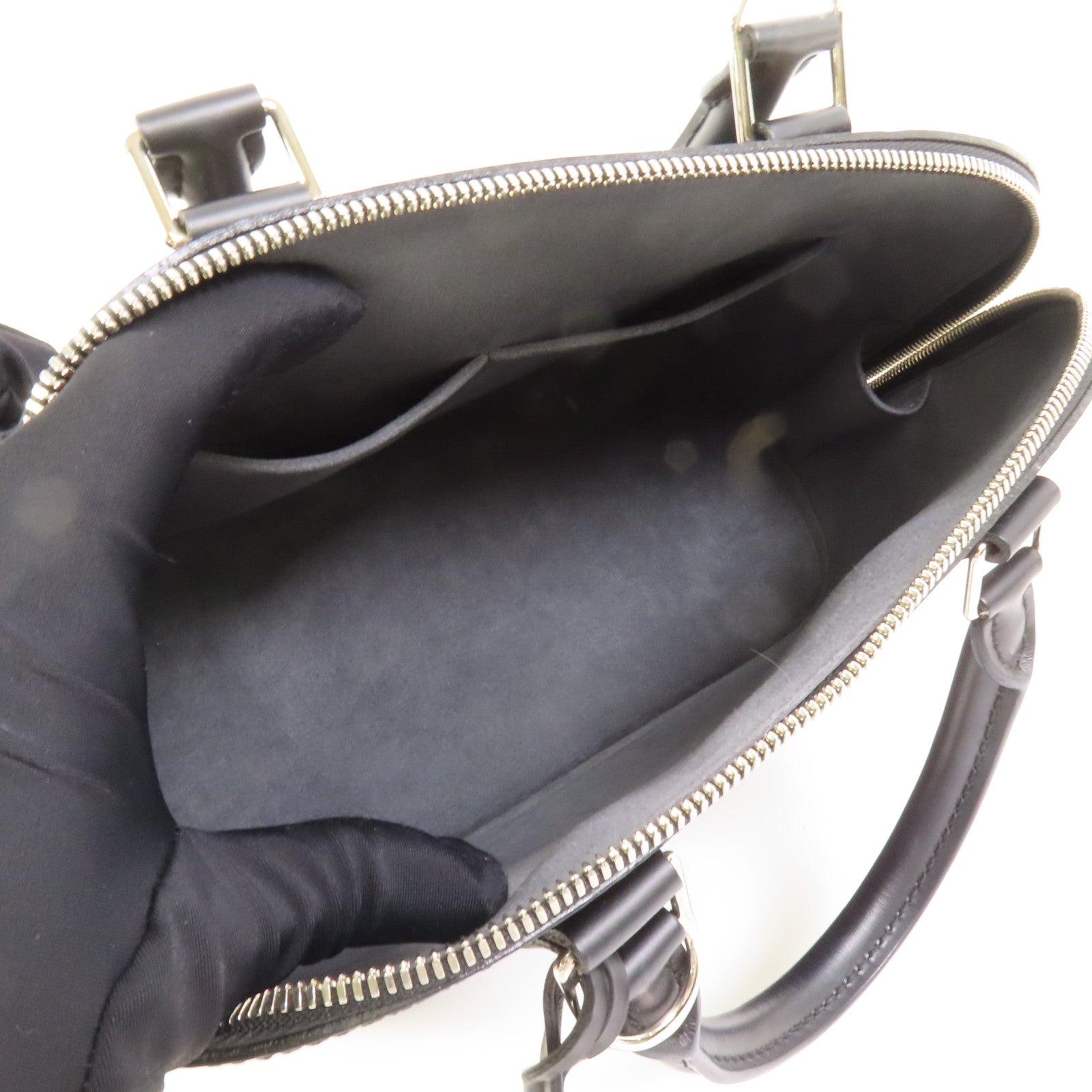 LOUIS VUITTON Epi Alma PM銀扣手挽袋