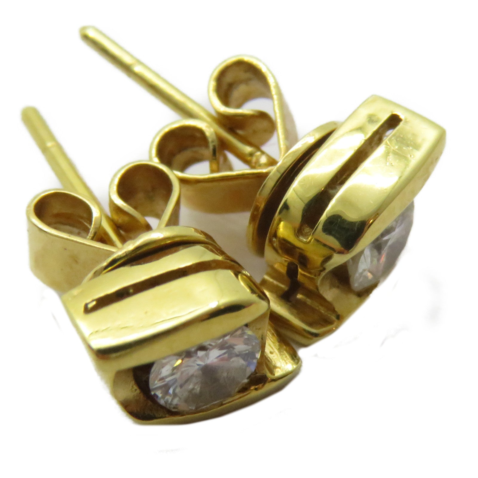JEWELRY 18K黃金Diamond Earrings 0.36ct鑽石耳環