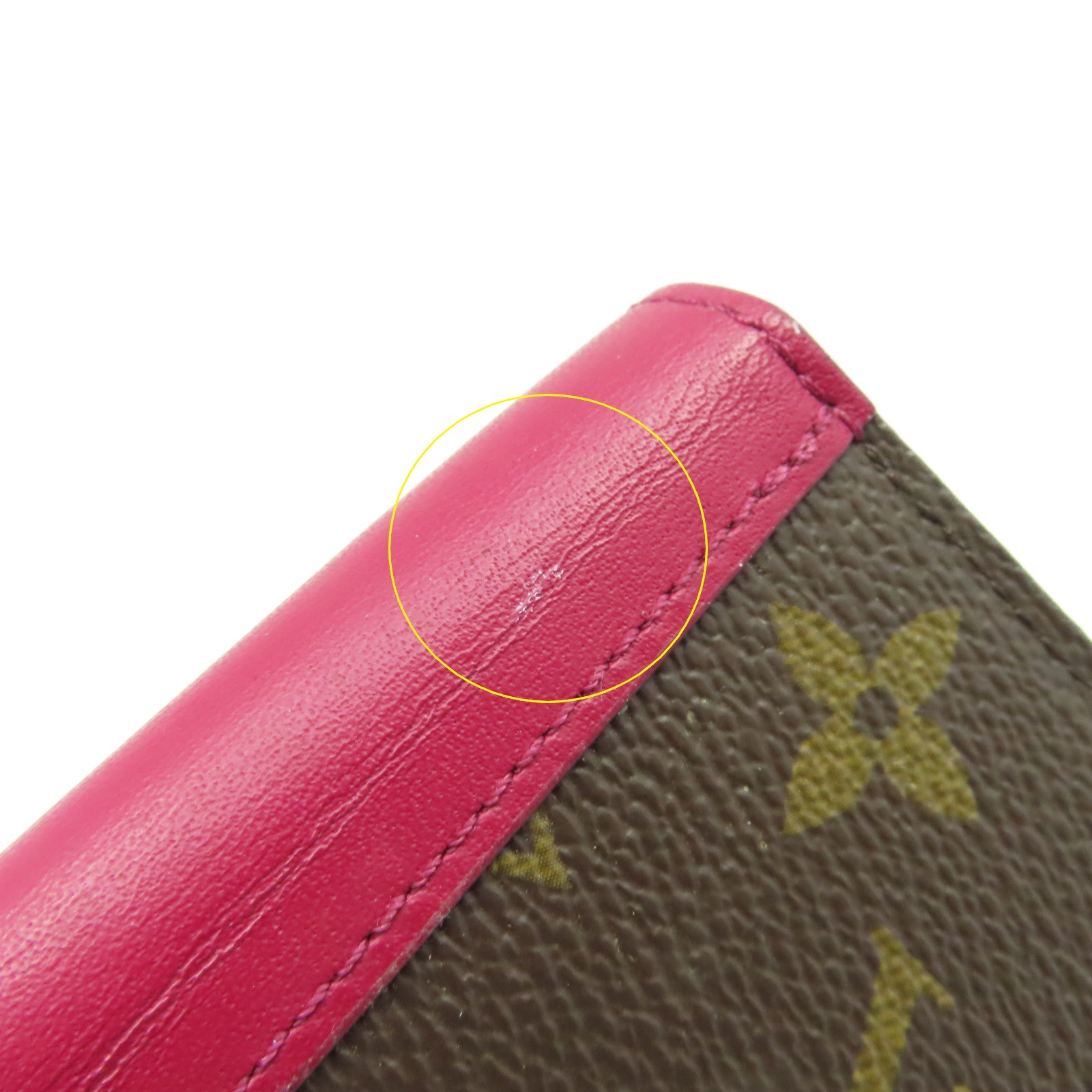 LOUIS VUITTON Monogram iPhone X/XS Folio Case手機保護套啡色/酒紅色