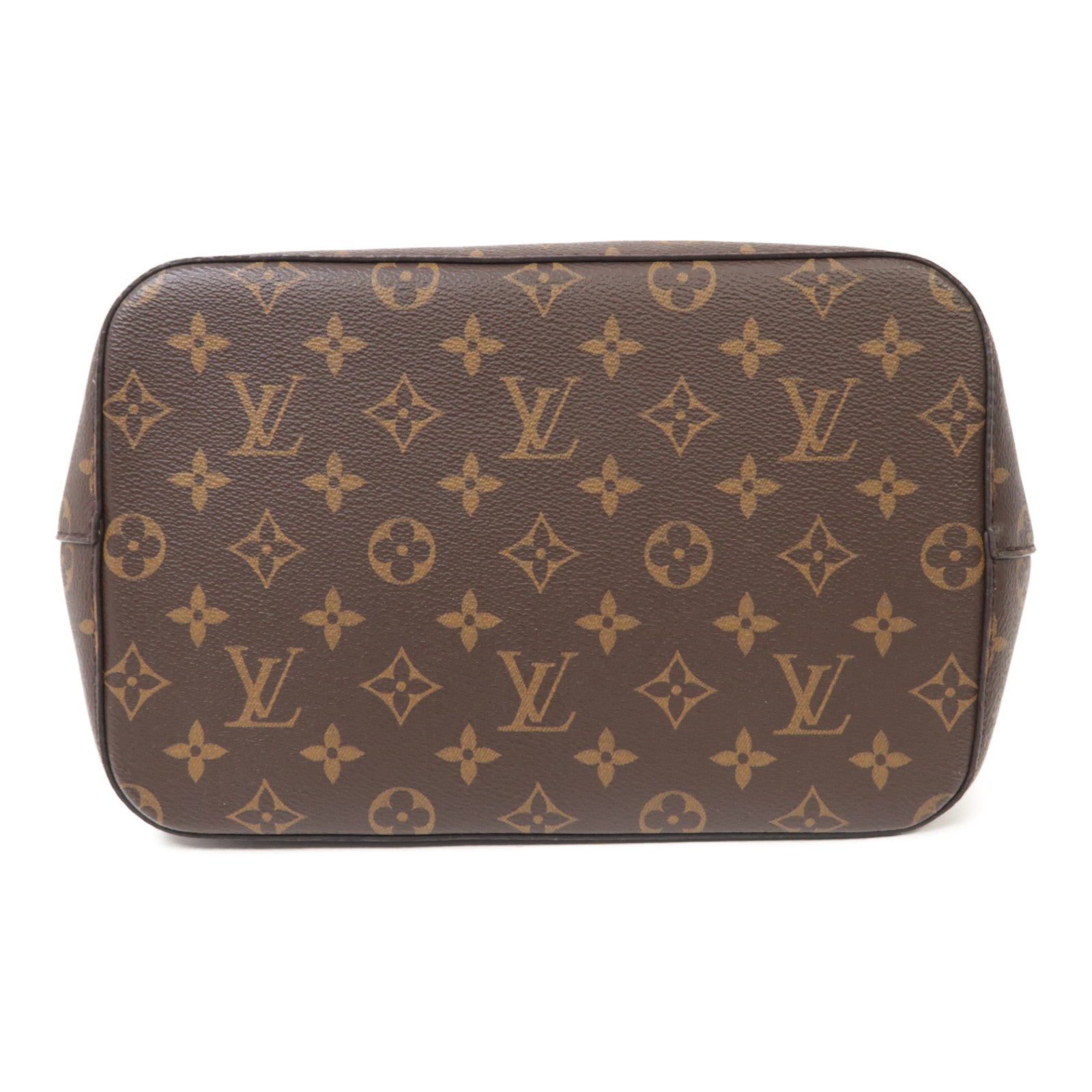 LOUIS VUITTON Monogram Neo Noe MM金扣肩背袋啡色/黑色