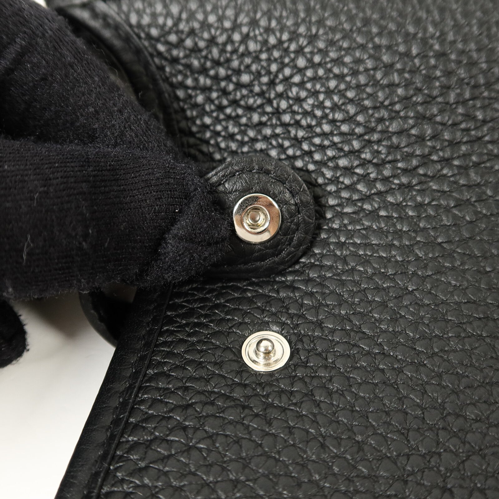 HERMES Clemence皮革Evelyne TPM肩背袋Noir