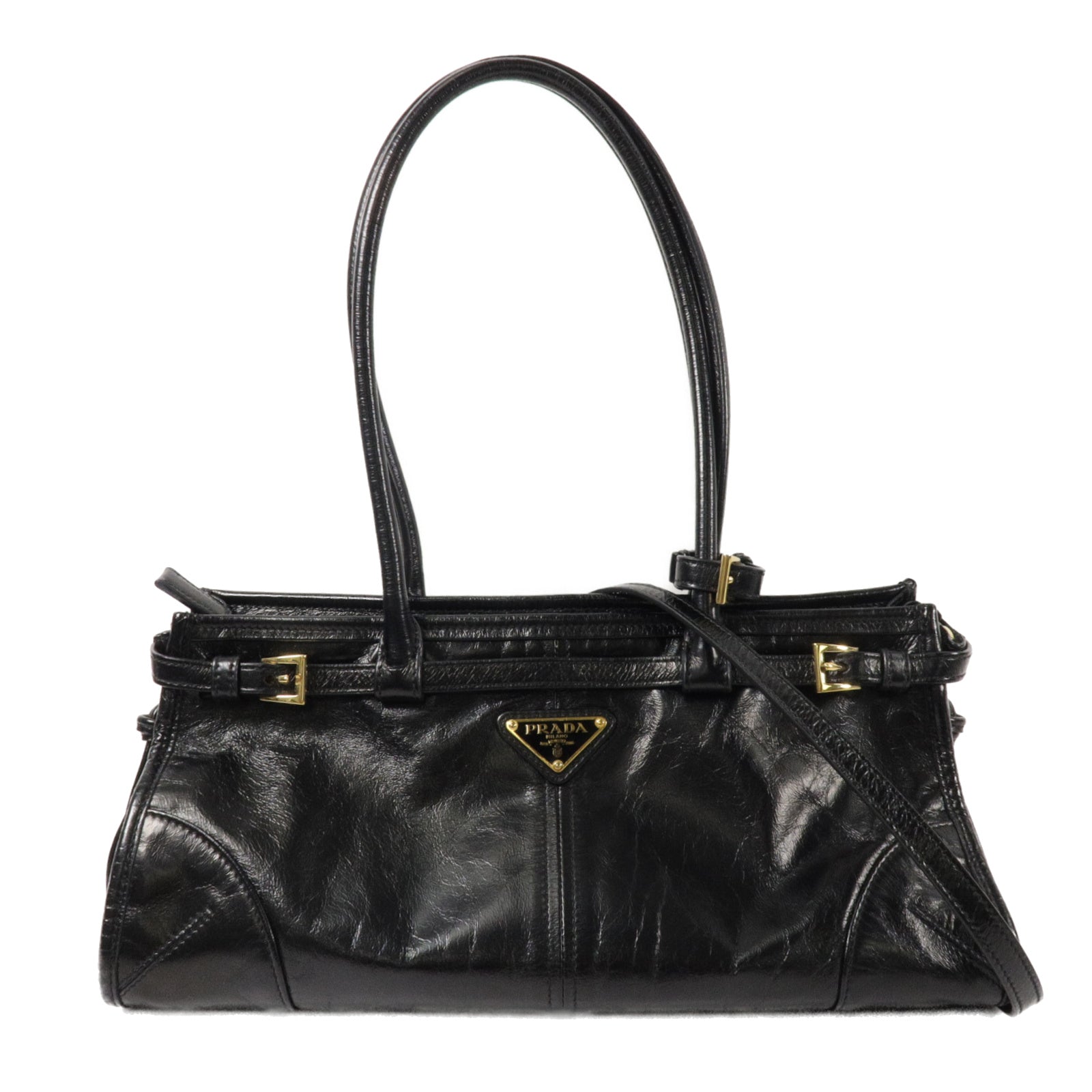 PRADA 牛皮皮革Bonnie Medium手挽肩背兩用袋