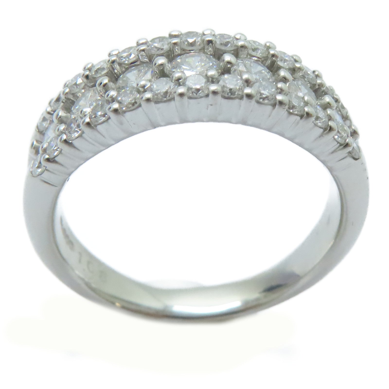 JEWELRY 【激減優惠】PT900鉑金/1.08ct鑚石Diamond Ring戒指US#7