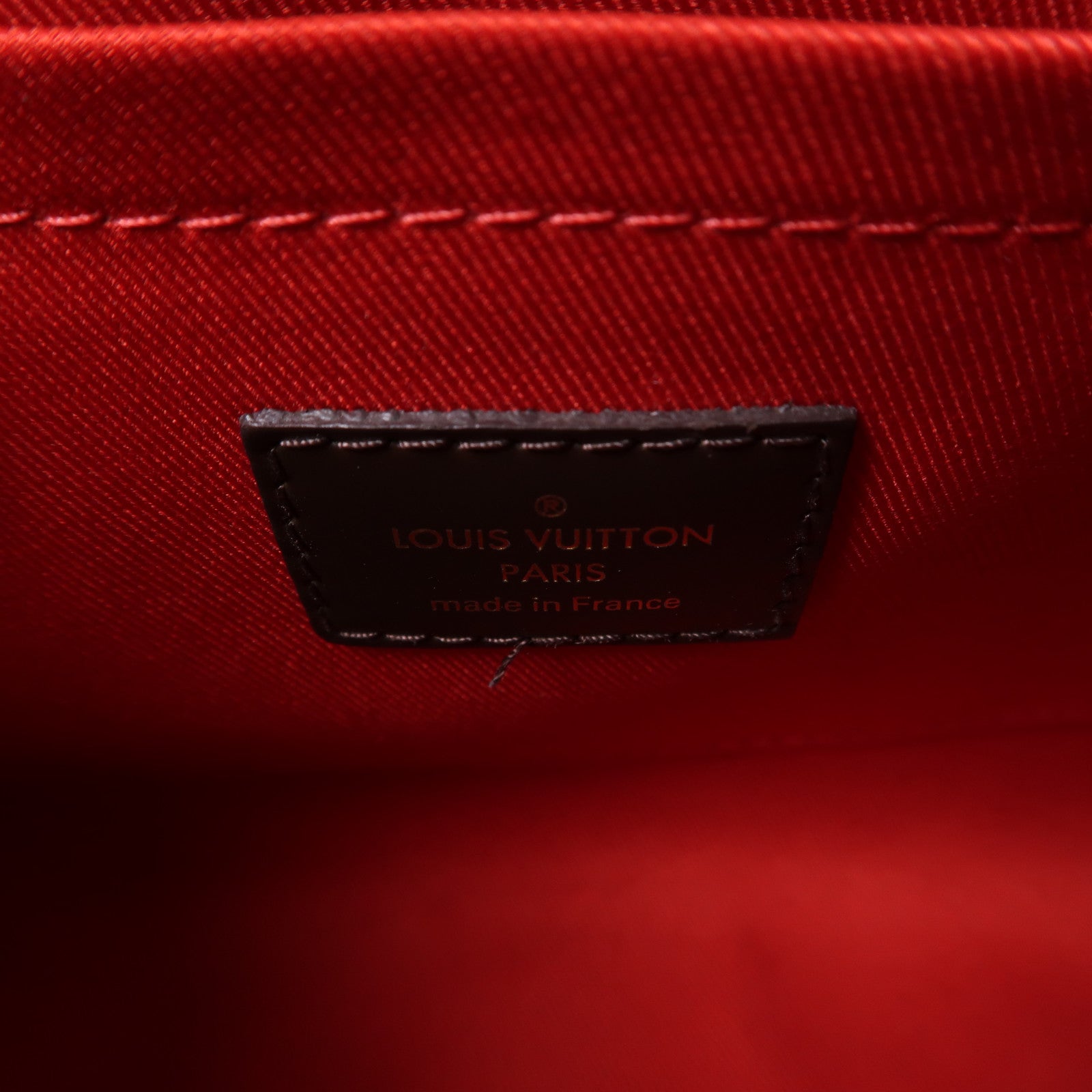 LOUIS VUITTON Damier Croisette金扣手挽肩背兩用袋啡色