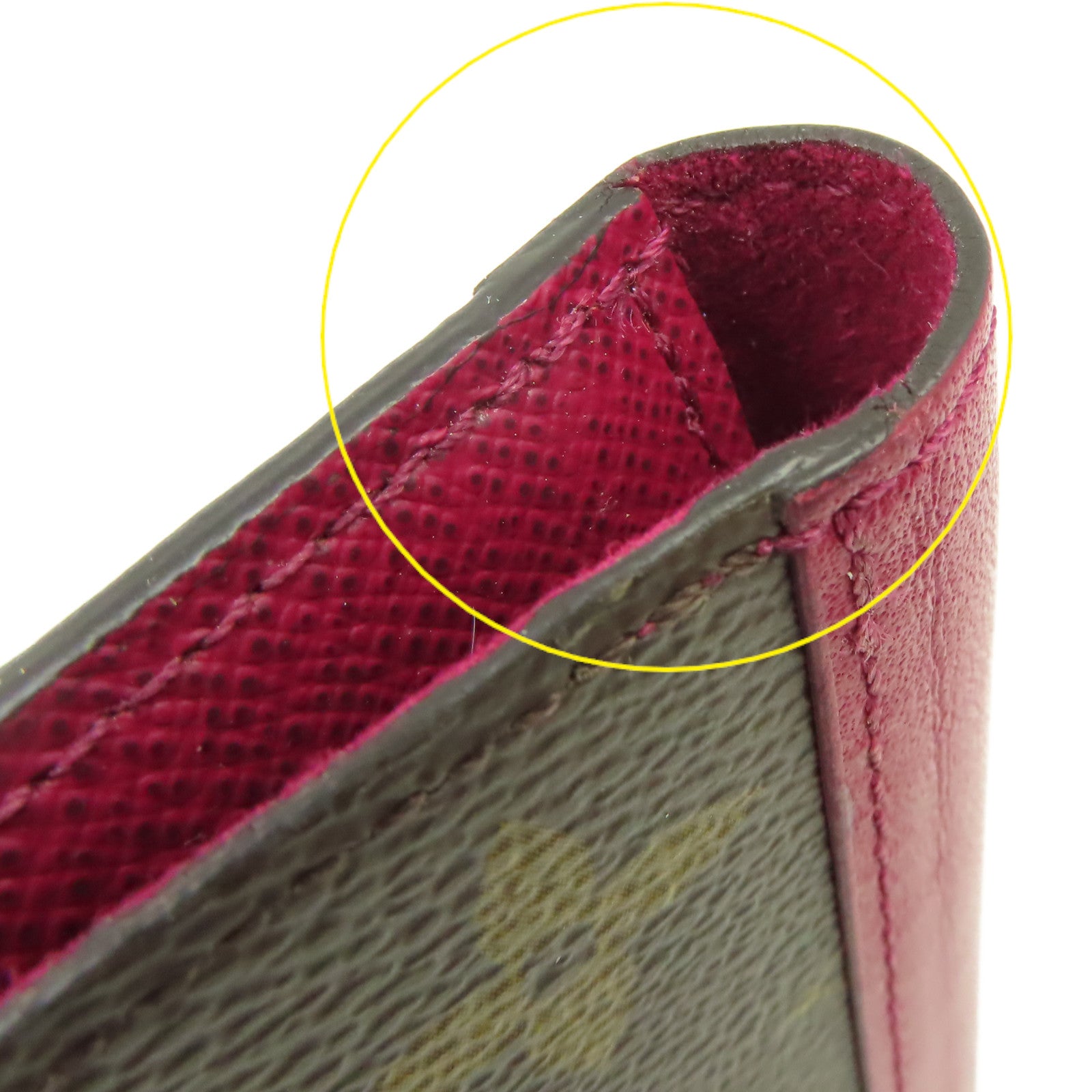 LOUIS VUITTON Monogram iPhone X/XS Folio Case手機保護套啡色/酒紅色