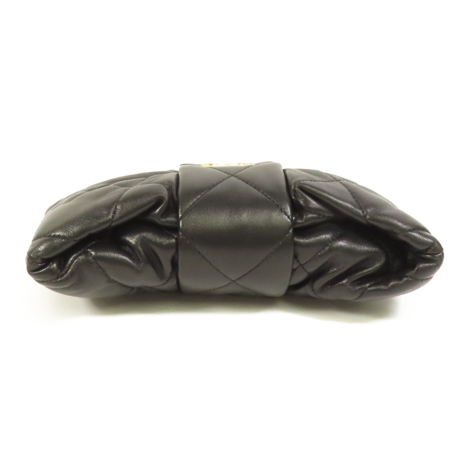 CHANEL 羊皮皮革Mini Bow Bag金扣手挽肩背兩用袋